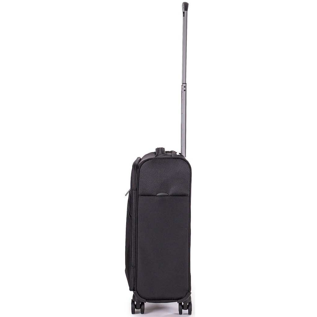 Stratic Weichgepäck-Trolley »Mix S, black«, 4 Rollen