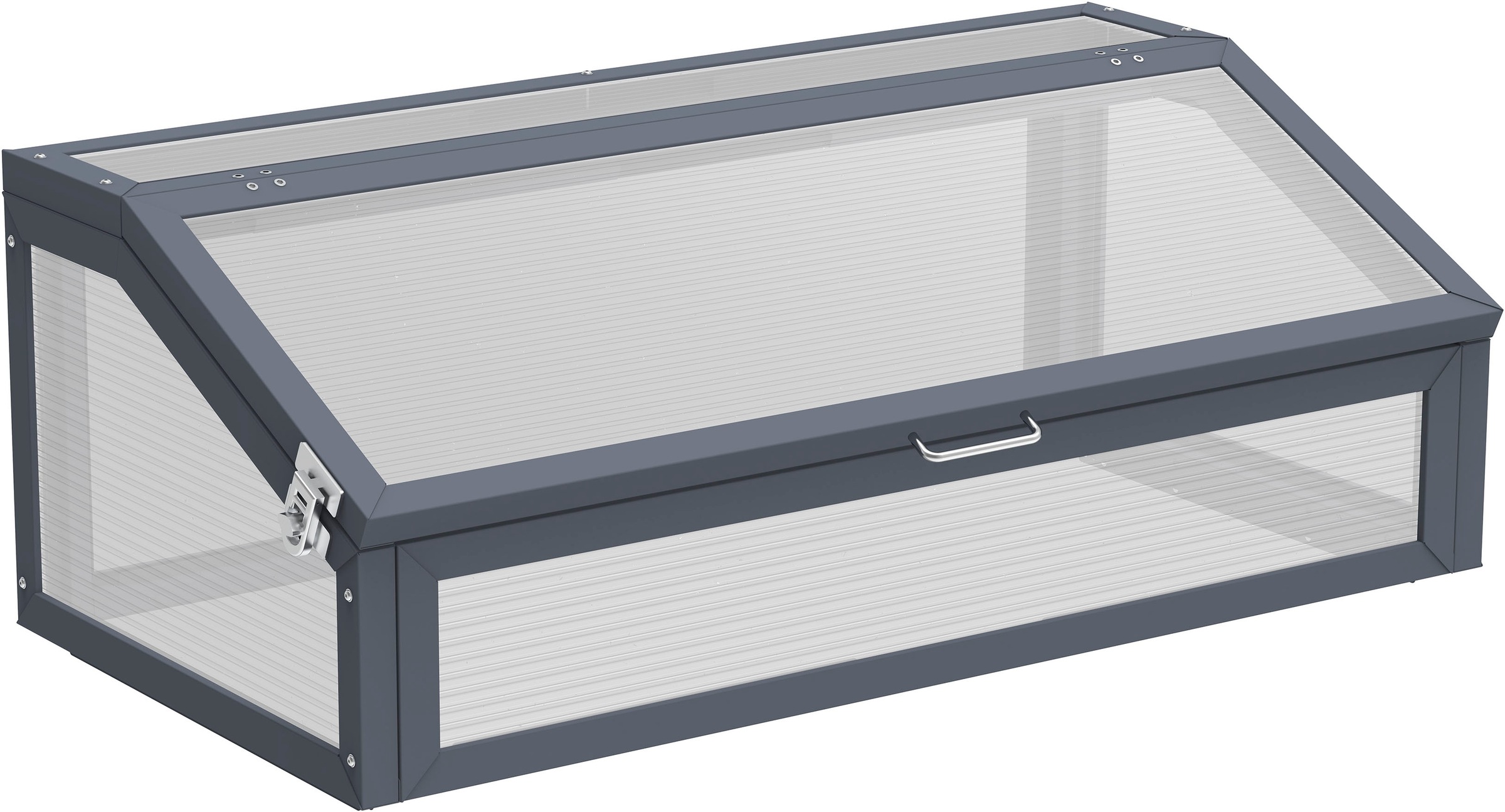 WESTMANN Hochbeet »Plexa Plus« BxTxH: 100x50x120 cm, mit Frühbeetaufsatz & Stauraum