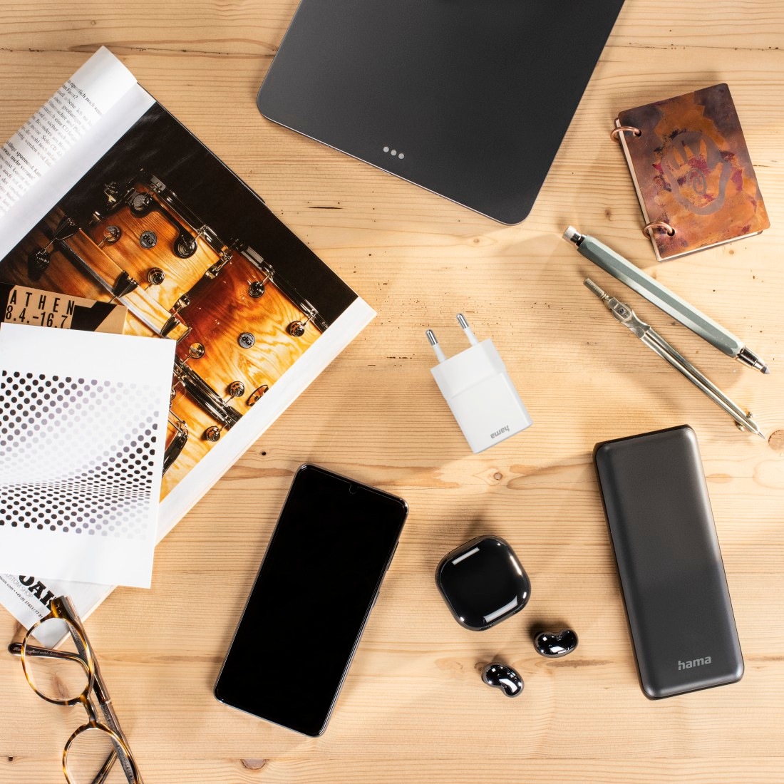 Hama USB-Ladegerät »Mini Ladegerät Smartphone, Power Delivery (PD)/Qualcomm®, 20 W, Weiß«, (1 St.)