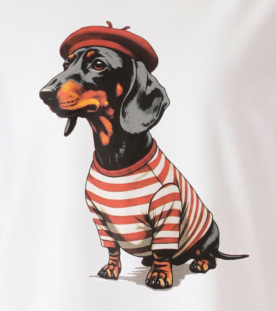 Aniston CASUAL T-Shirt mit Dackel oder Mops bedruckt - du hast die Wahl - NEUE KOLLEKTION