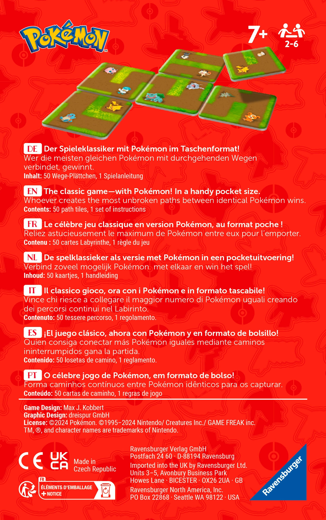 Ravensburger Spiel »Mitbringspiel »Pokémon Labyrinth Connect««, Made in Europe