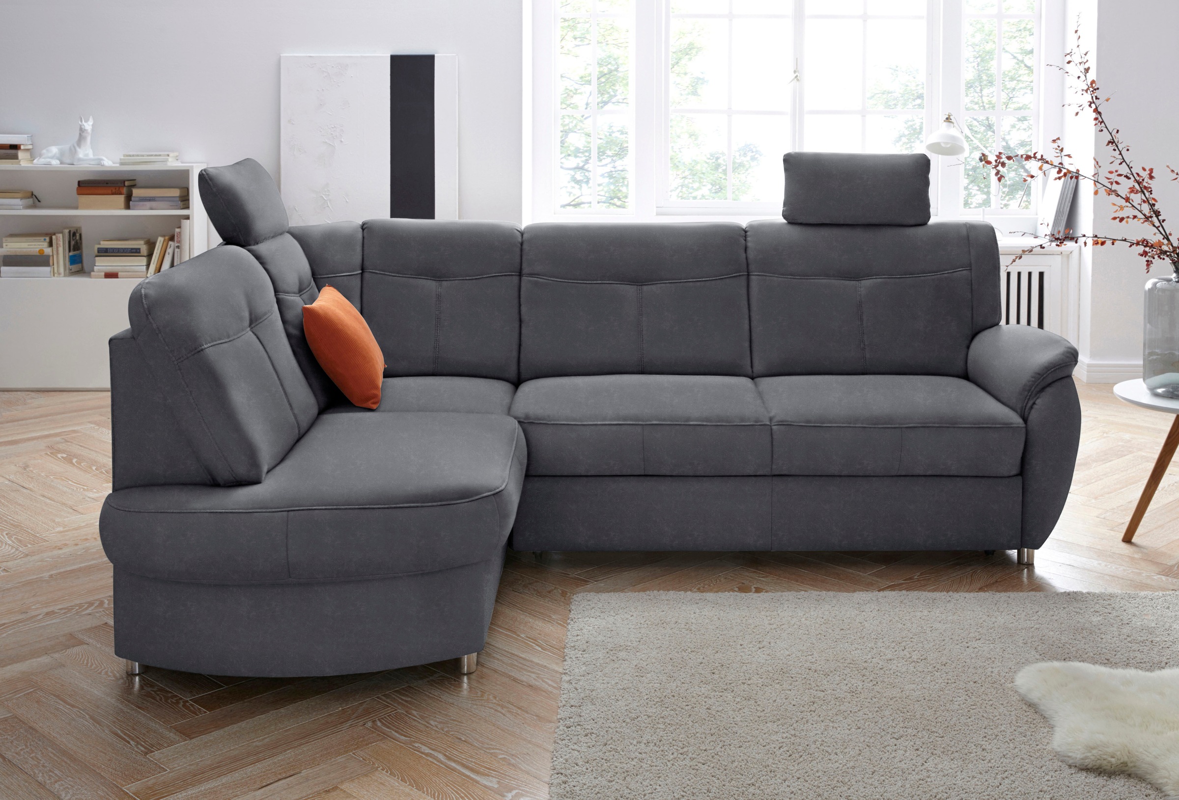 sit&more Ecksofa »Sonoma L-Form«, wahlweise mit Bettfunktion und Bettkasten
