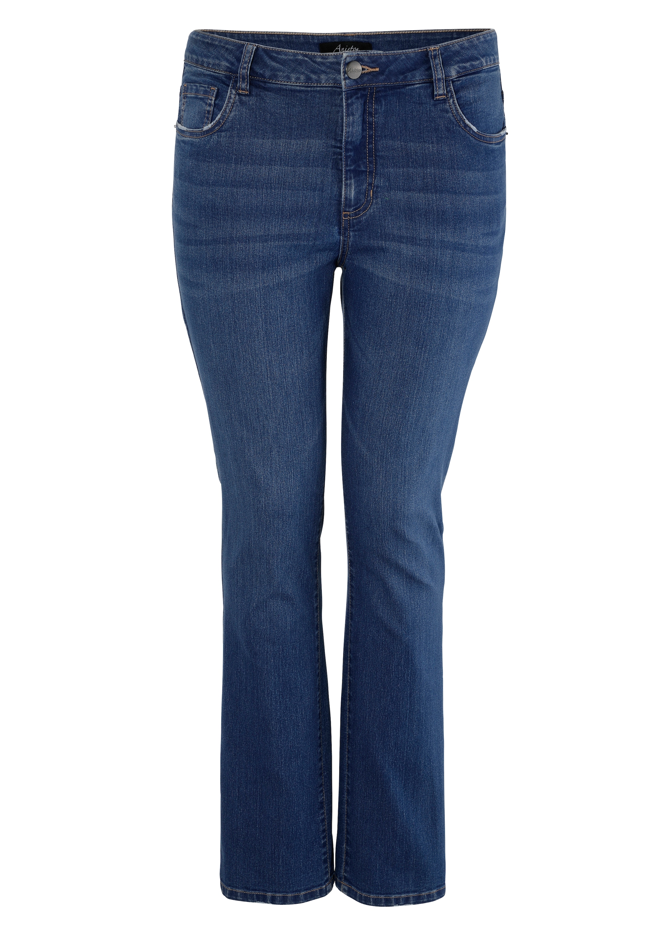 Aniston PLUS Straight-Jeans, mit leichtem Used-Effekt