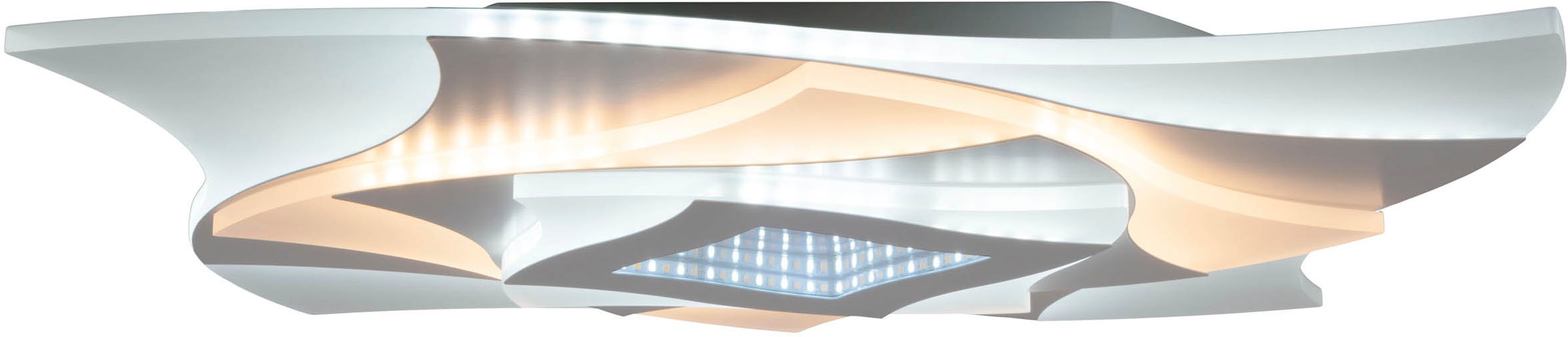 näve »Liora« LED-Modul 1 Stk. warmweiß - kaltweiß 3D-Effekt, CCT, Memory, Nachtlicht, dimmbar per Fernbedienung, weiß