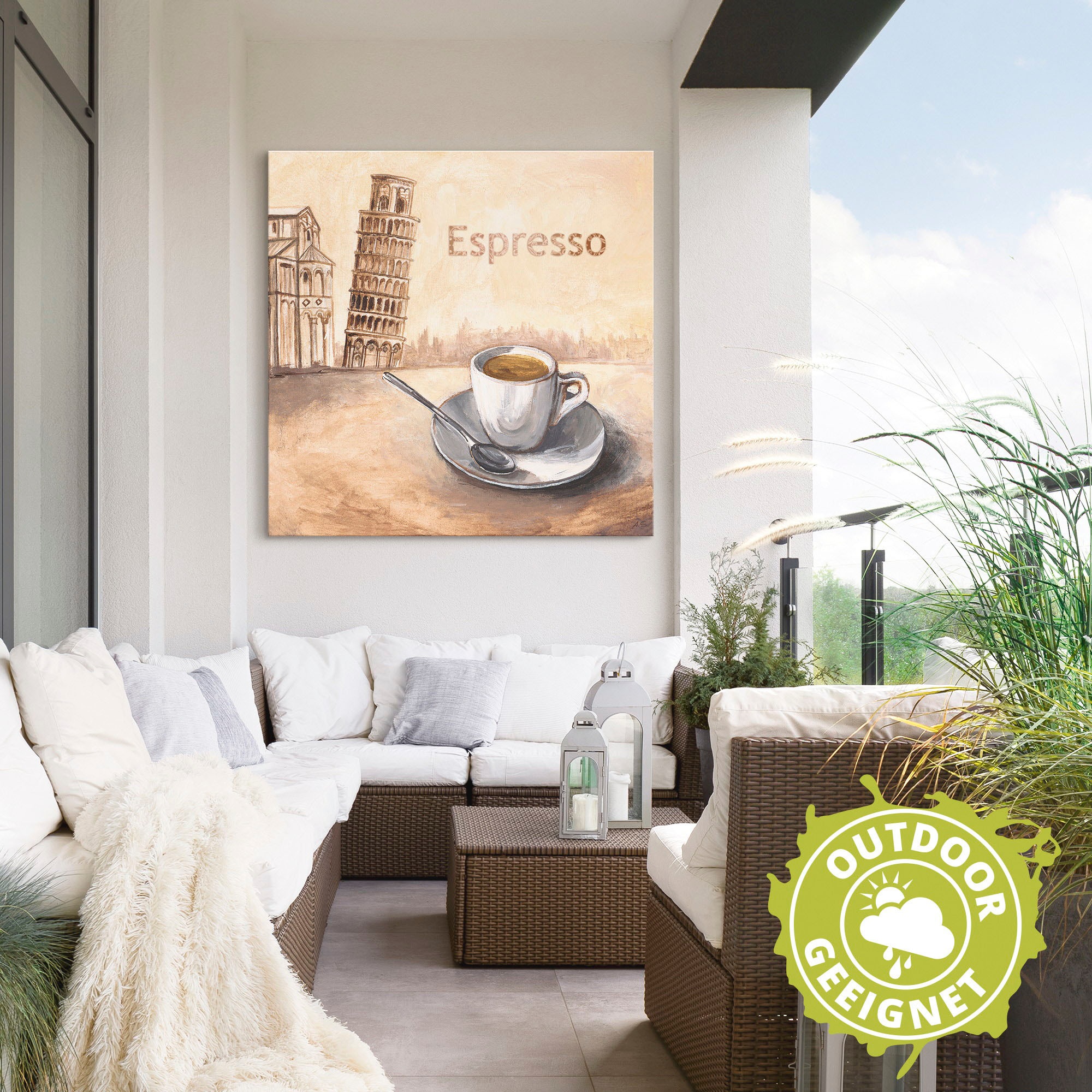 Artland Wandbild »Espresso in Pisa«, Kaffee Bilder, (1 St.), als Alubild,  Leinwandbild, Wandaufkleber oder Poster in versch. Größen bequem kaufen