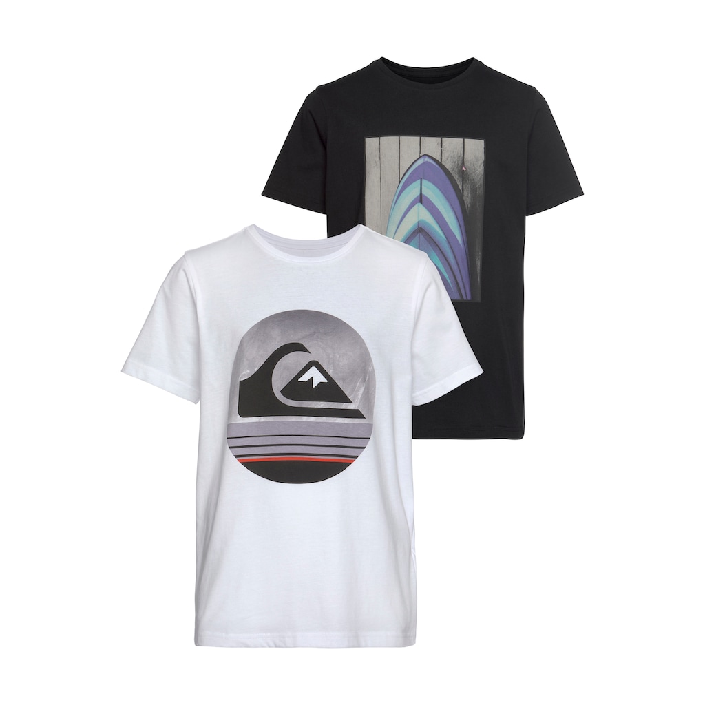 Quiksilver T-Shirt »BLUE SHIFT SS TEE PACK YOUTH«, (Packung, 2er-Pack)