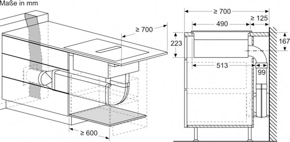 NEFF Kochfeld mit Dunstabzug »V68TTX4L0«, mit intuitiver Twist Pad® Bedienung