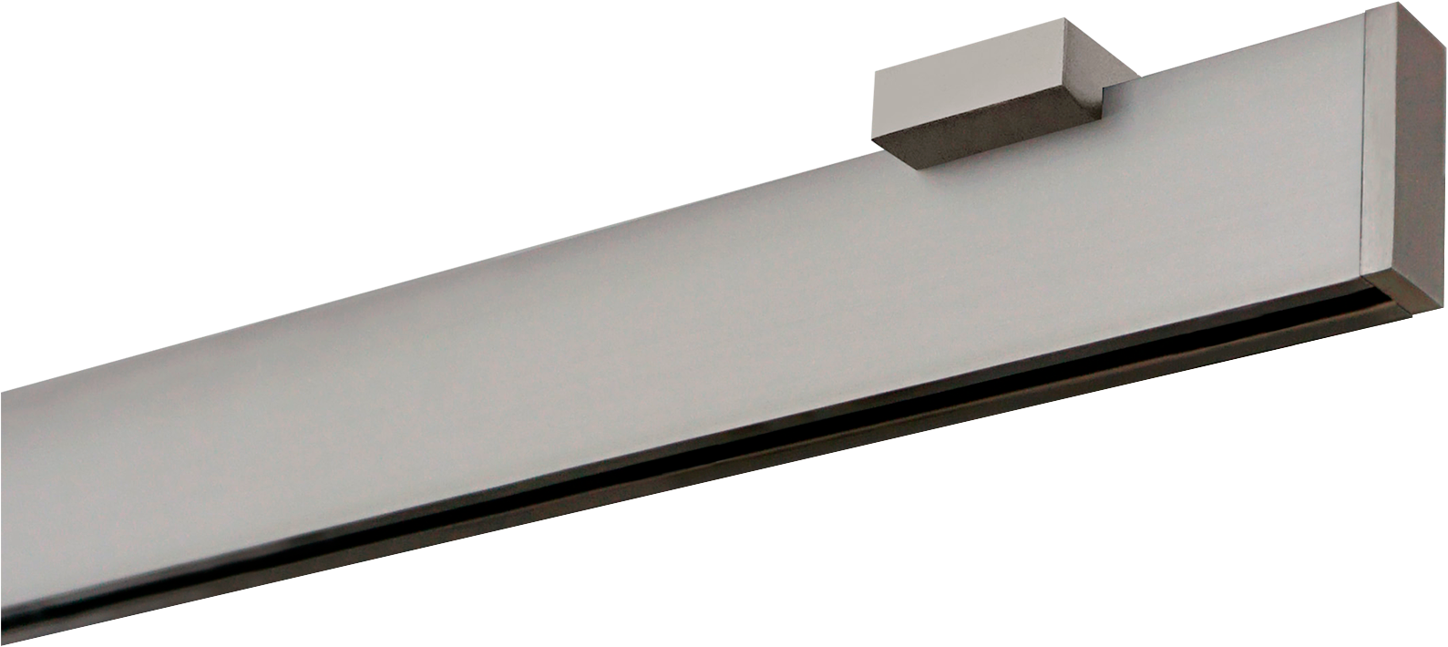 GARESA Gardinenstange »FLAT« 1 läufig-läufig Wunschmaßlänge Rechteckprofil,  perfekter Lauf, modern, verlängerbar, mit Endkappe