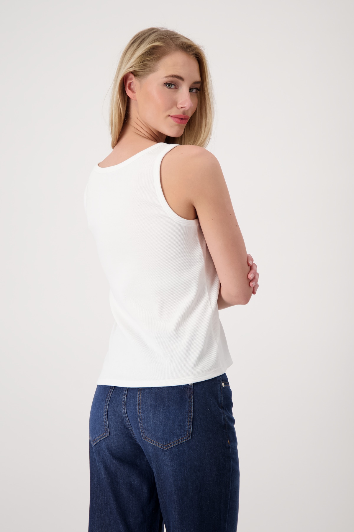 Monari Tanktop mit tiefem Rundhalsausschnitt