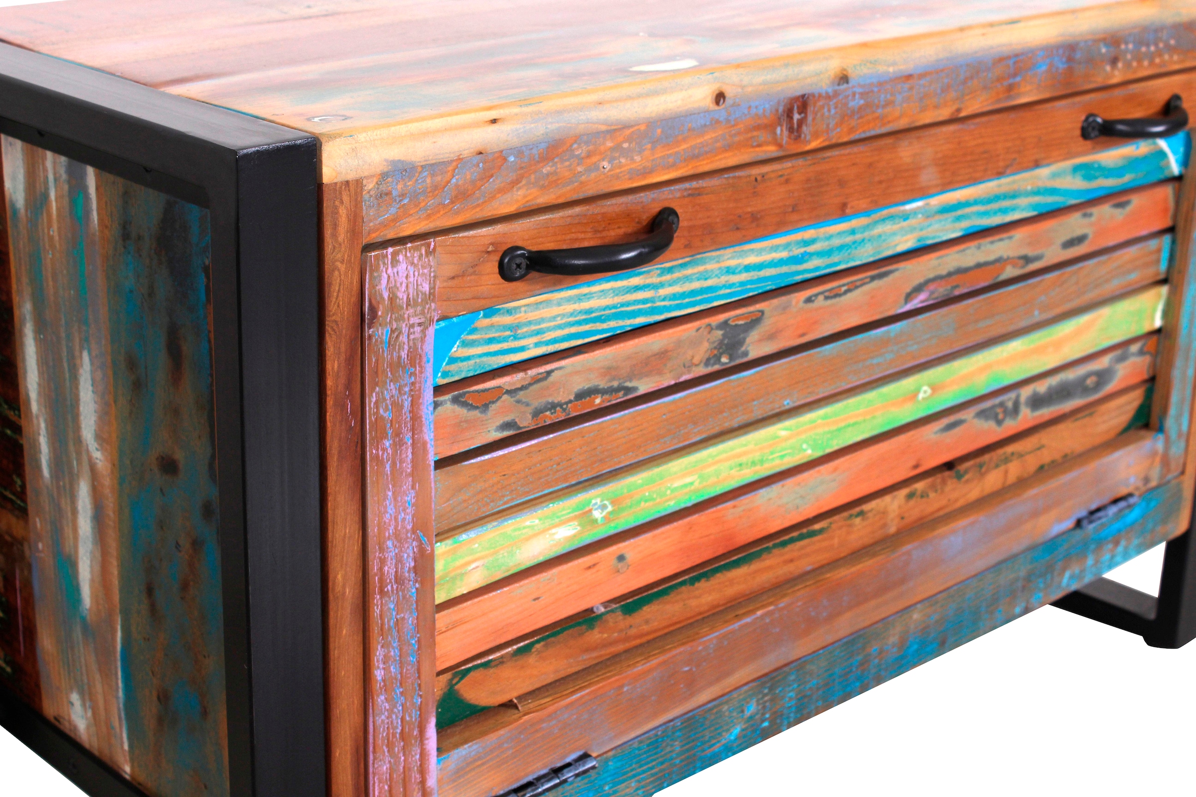 SIT Garderoben-Set »Fiume«, (4 St.), recyceltes Altholz in Lamellen Optik