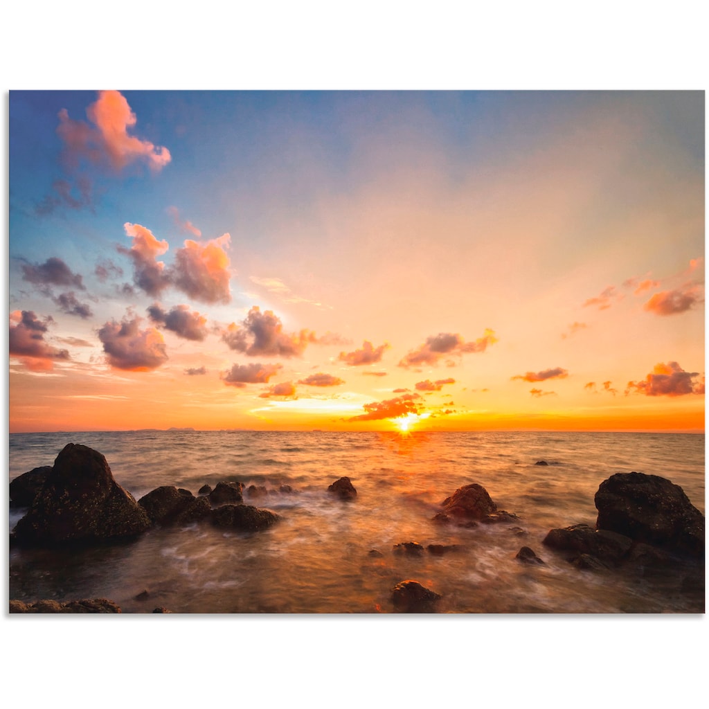 Artland Wandbild »Sonnenuntergang«, Sonnenaufgang & -untergang, (1 St.)