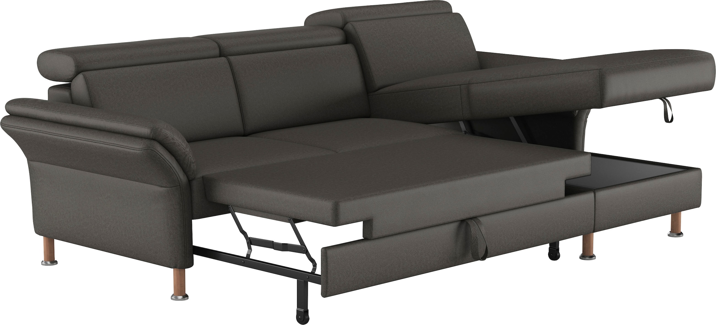 Home affaire Ecksofa »Calypso L-Form«, mit motorischen Funktionen im Sofa und Recamiere