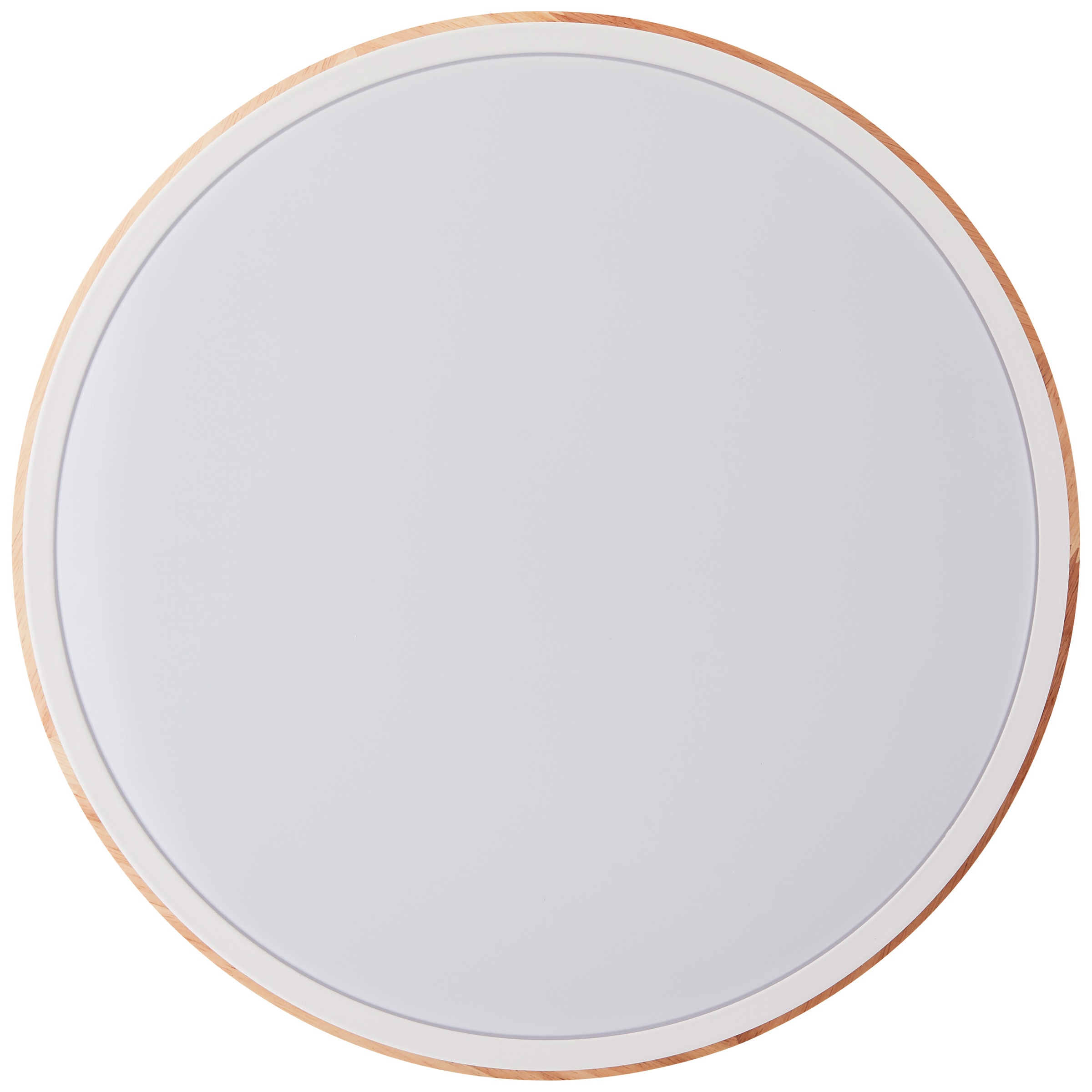 Brilliant LED Deckenleuchte »Baarlo« 1 Stk. Warmweiß Ø 35 cm, 2400 lm, 3000 K, 3-Stufen dimmbar, Holz/Metall