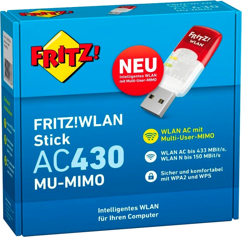 AVM Netzwerk-Adapter »FRITZ!WLAN Stick AC430 MU-MIMO«