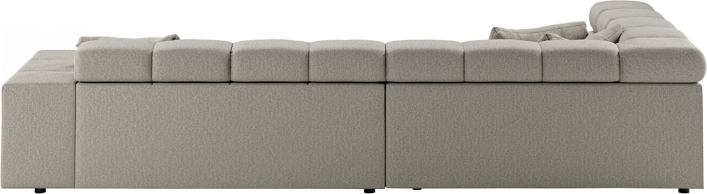 INOSIGN Ecksofa »Ancona incl. Kopfteilverstellung, Breite 319cm, L-Form«, wahlweise motorische Sitztiefenverstellung, auch in Cord + Easy Care