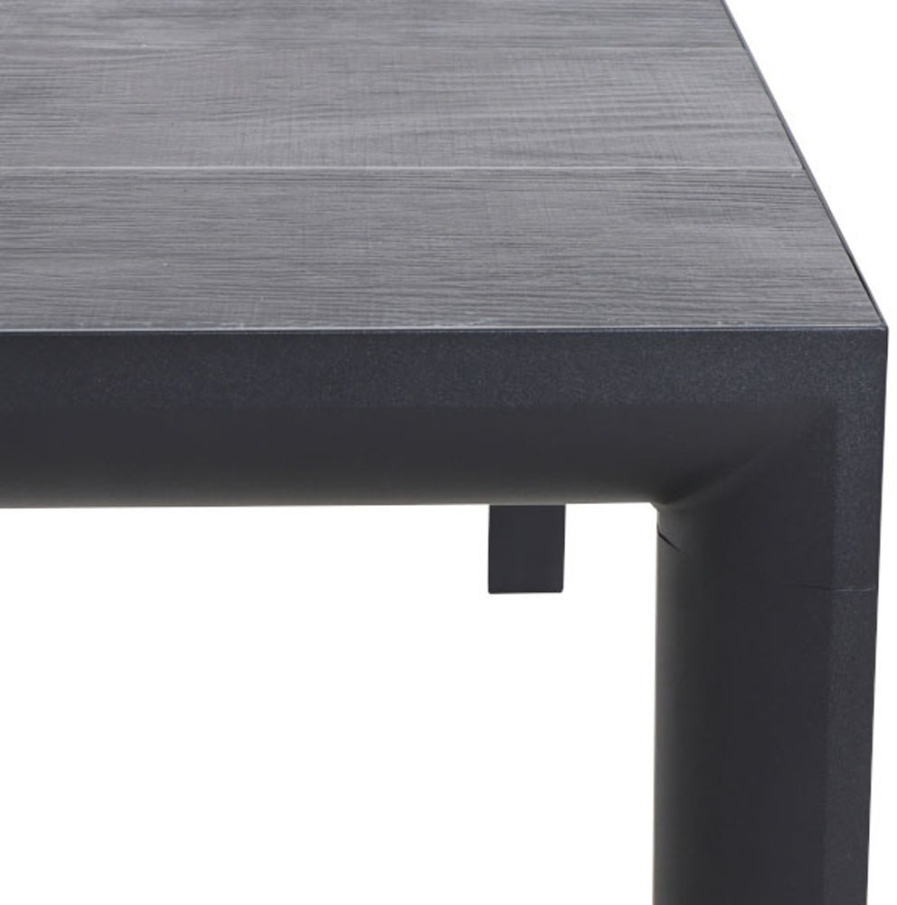 Siena Garden Gartentisch »SILVA Tisch 140x90cm matt anthrazit/wood-grey« Aluminiumgestell matt anthrazit, Tischplatte aus Keramik in wood grey