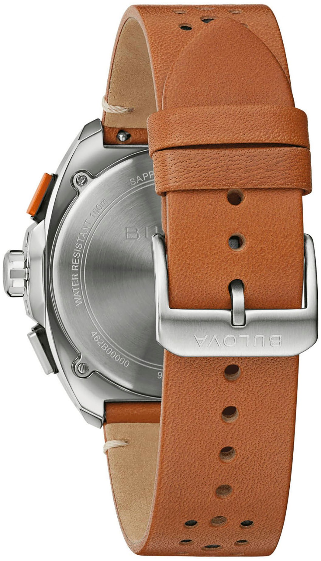 Bulova Chronograph »Racer«, Armbanduhr, Quarzuhr, Herrenuhr, Saphirglas, Lederarmband