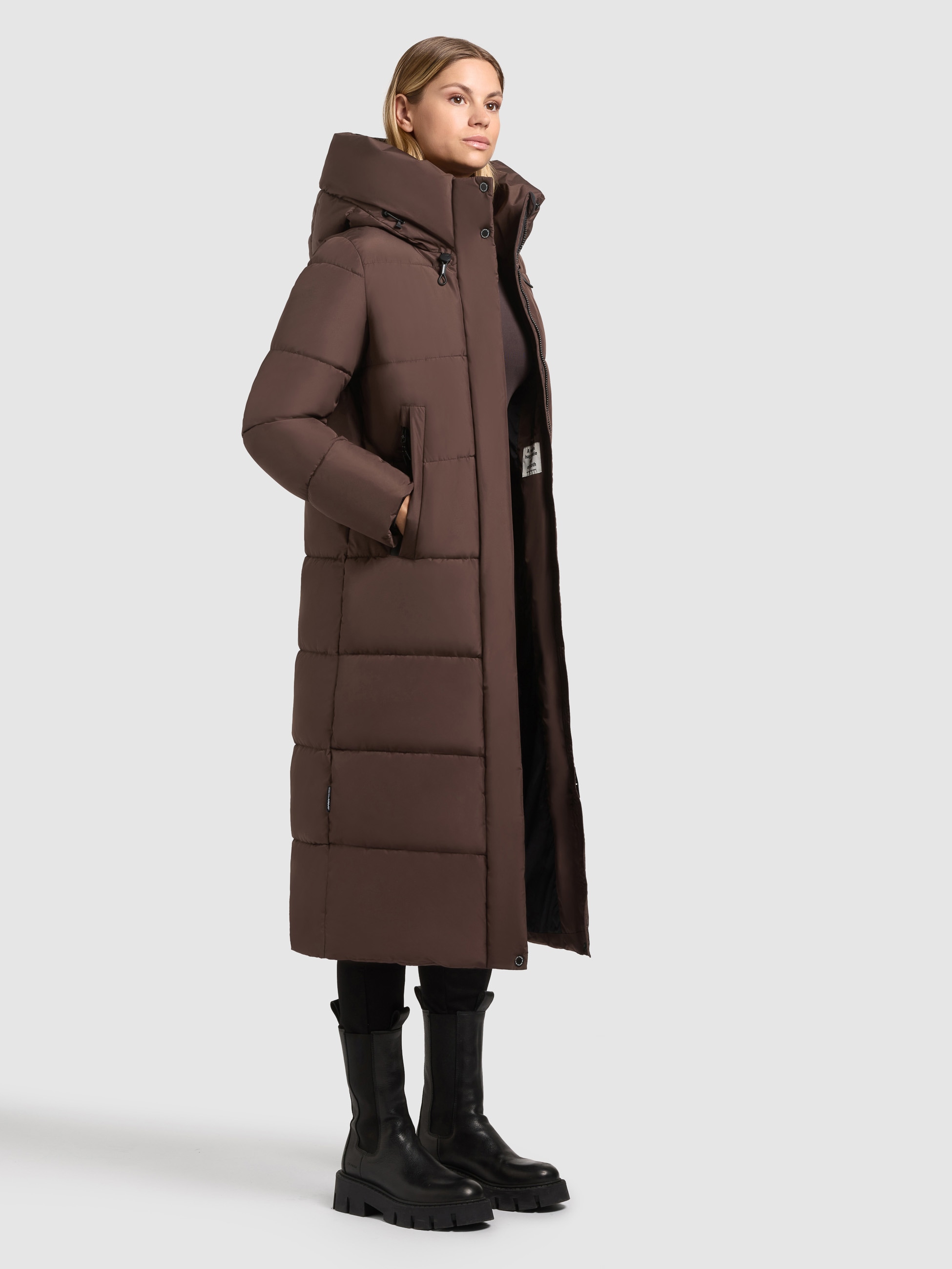 khujo Steppmantel »SOULANI4« wasserabweisende Beschichtung an den Reißverschlusstaschen