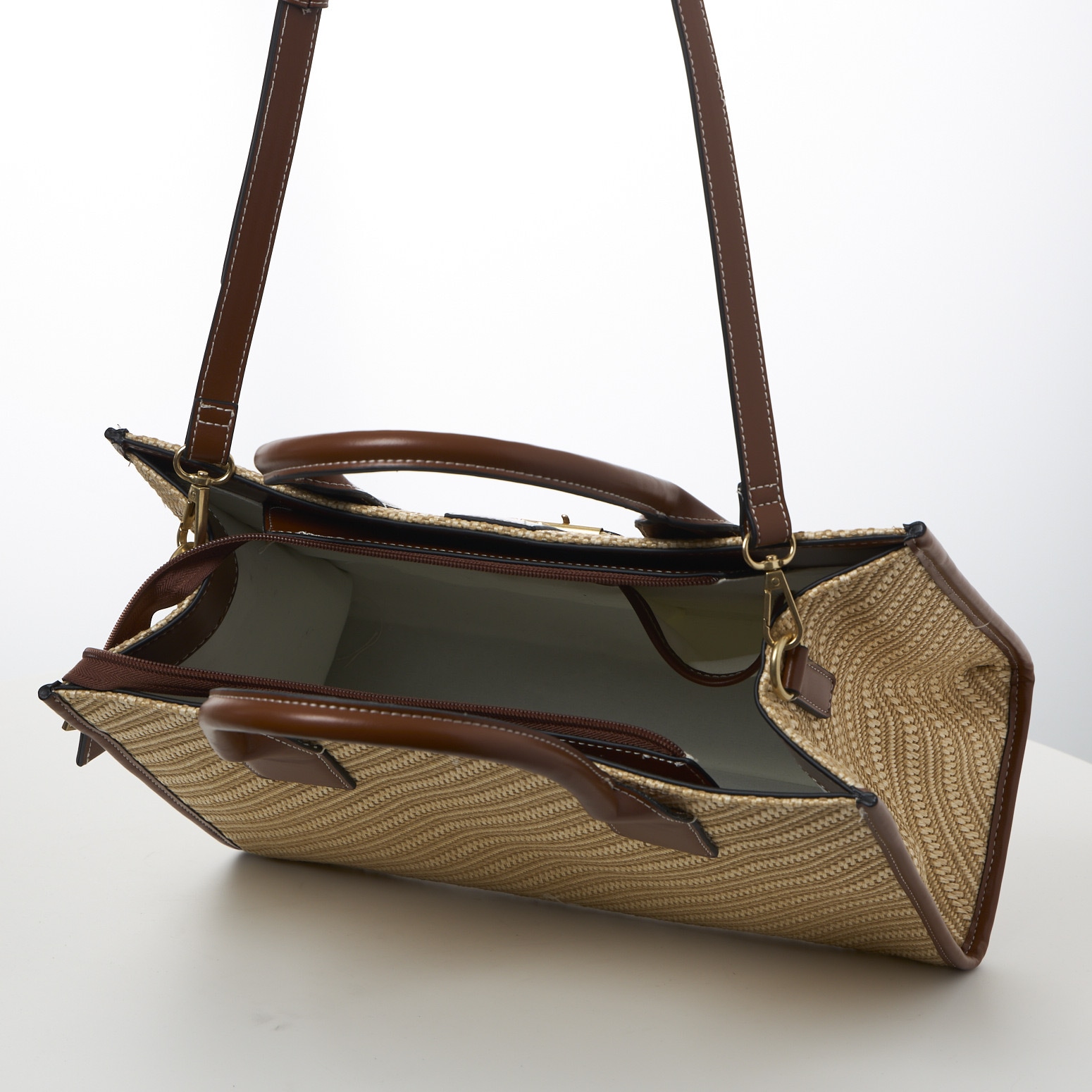 MARCO TOZZI Henkeltasche, Damen Umhängetasche, Handtasche, Schultertasche mit Zierschnalle