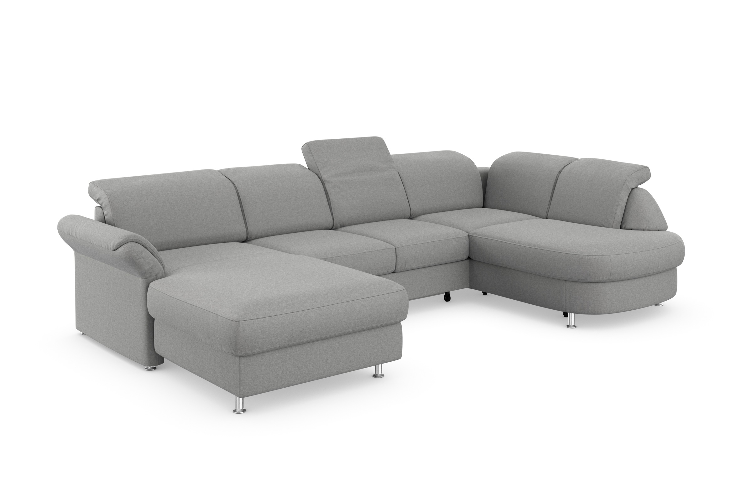 sit&more Wohnlandschaft »Apulia U-Form«, wahlweise Bettfunktion, Bettkasten und Kopf- und Armteilverstellung