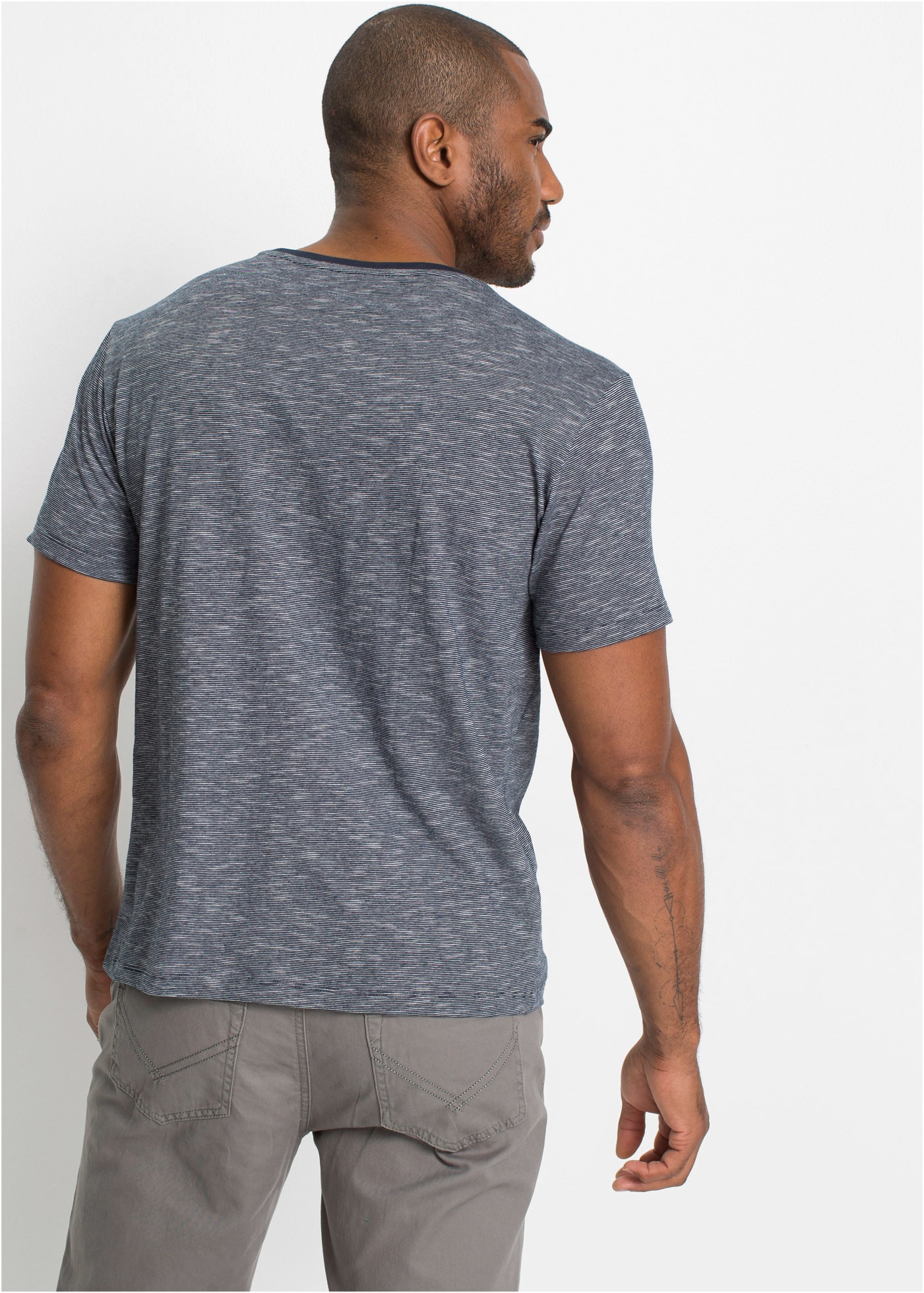 bonprix T-Shirt Packung, 2, 2 Stk. T-Shirt (2er Pack) aus reiner Baumwolle