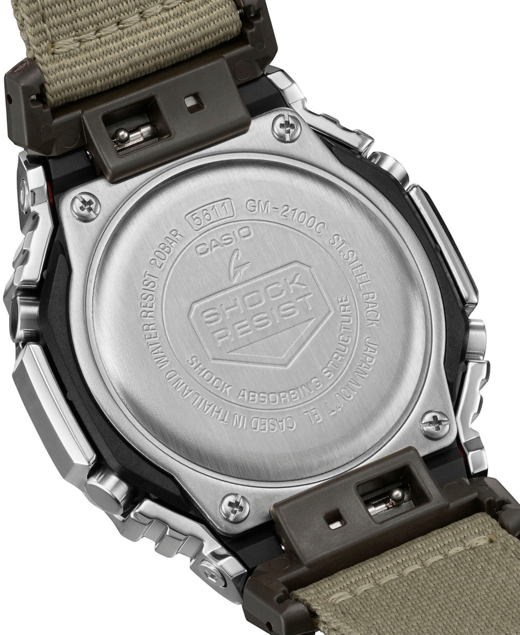 CASIO G-SHOCK Chronograph »GM-2100C-5AER«, Quarzuhr, Armbanduhr, Herrenuhr, digital, Stoppfunktion, Timer