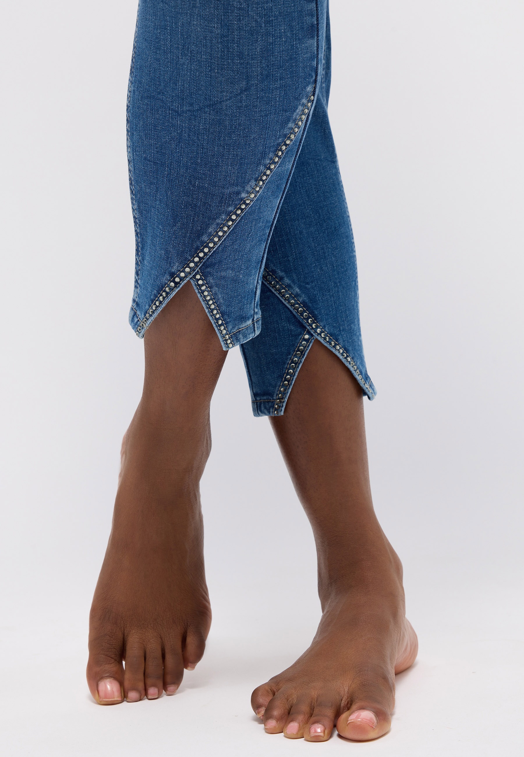 ANGELS 7/8-Jeans »Ornella«, mit Strassteinchen am Beinabschluß
