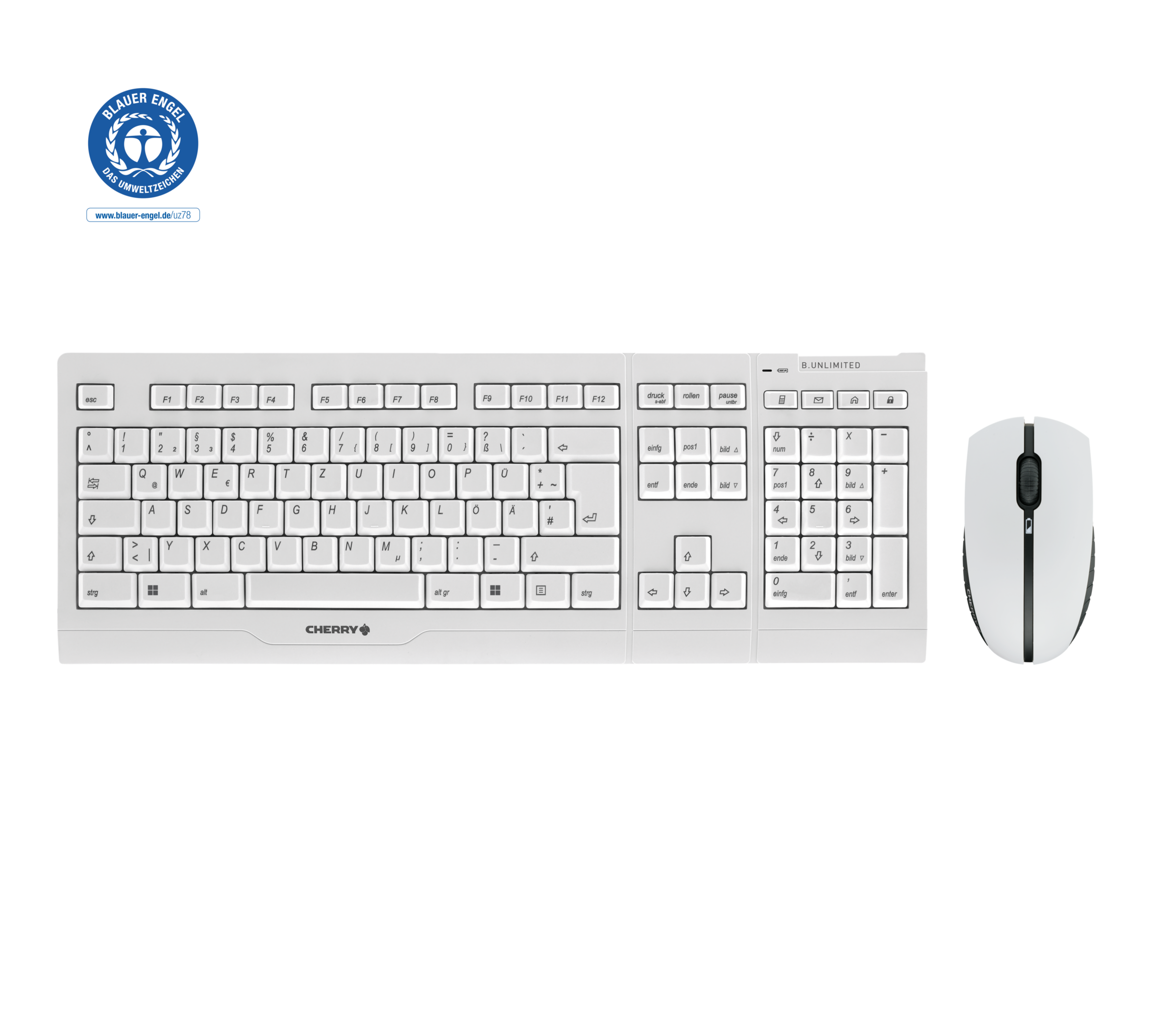 Cherry Tastatur- und Maus-Set »B.UNLIMITED 3.0«, (Set)