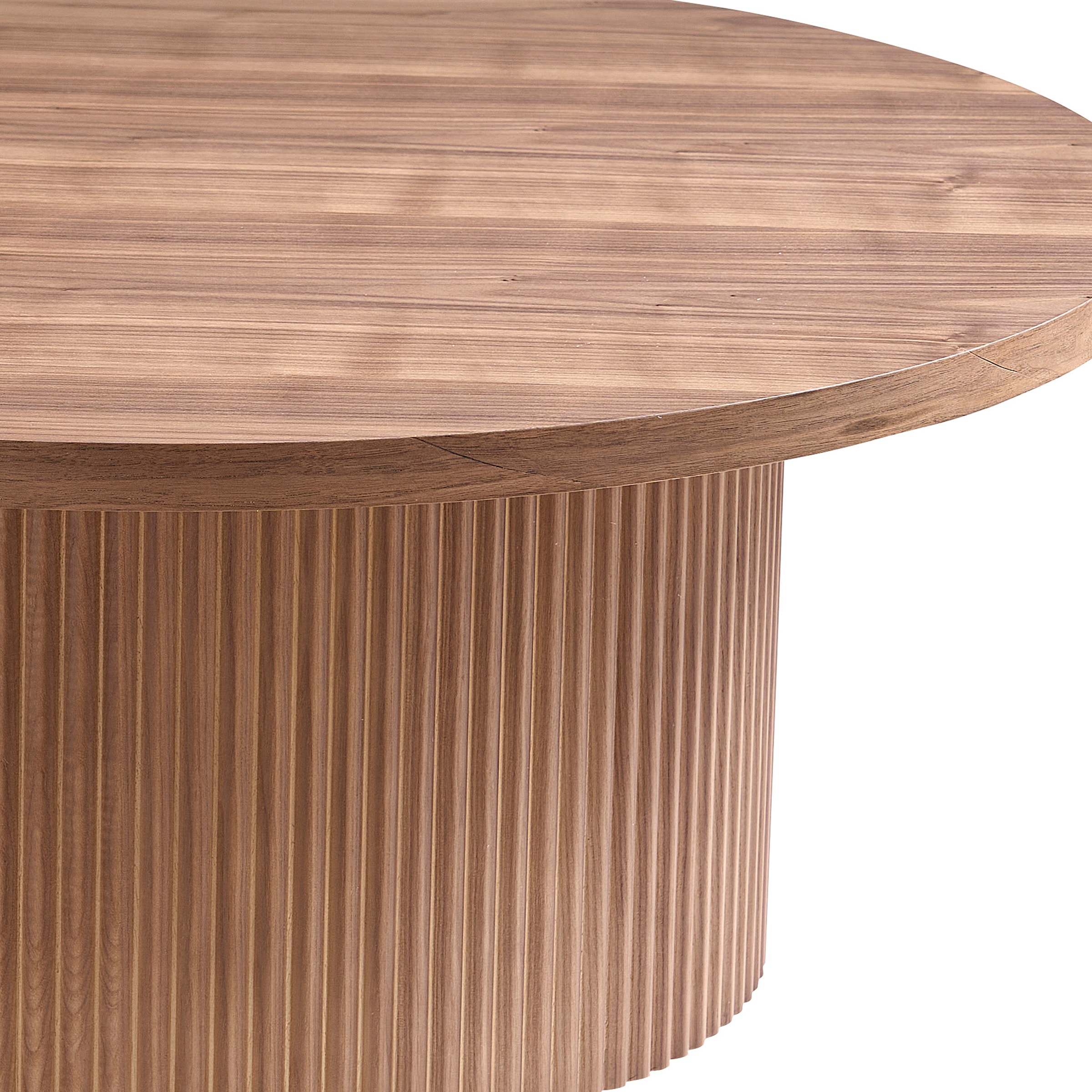 SalesFever Couchtisch »mit Massivholz-Lamellen, Ø 85  cm« 1 Stk. tlg. Moderner Wohnzimmertisch aus Holz in natürlichem Look