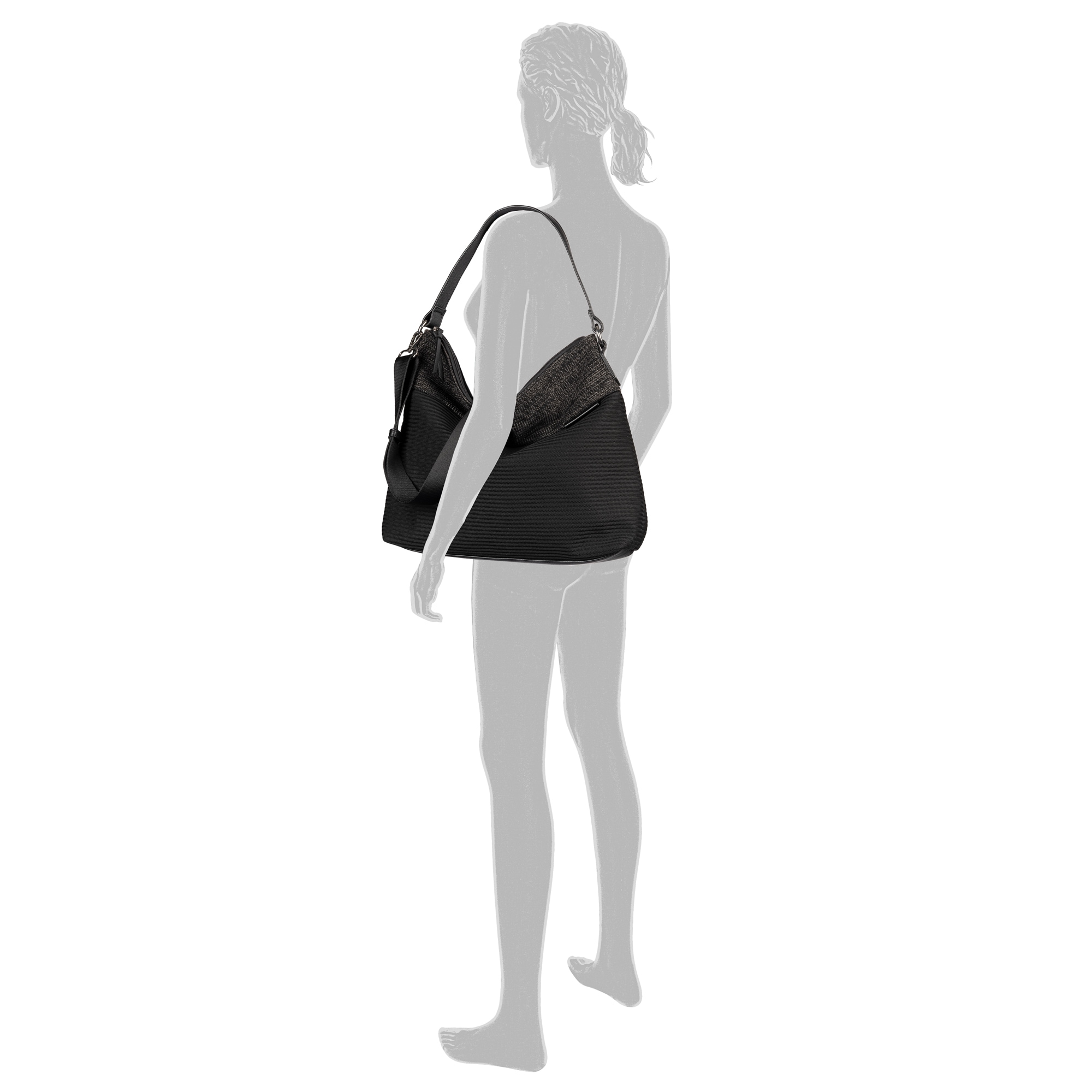 TOM TAILOR Hobo »Vesna« Damen Umhängetasche in casual Shapes