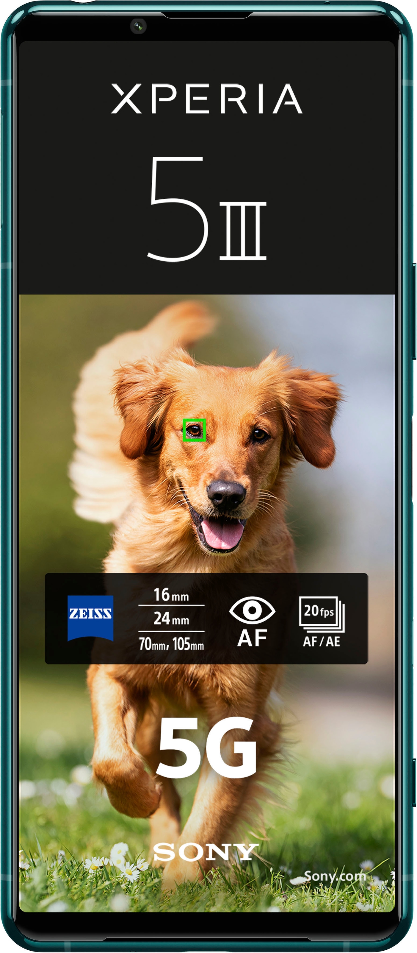 »Xperia Smartphone ➥ MP XXL 128GB«, 5G, Garantie 128 Sony Kamera | UNIVERSAL grün, Jahre Zoll, 3 Speicherplatz, 15,5 GB 12 III 5 cm/6,1