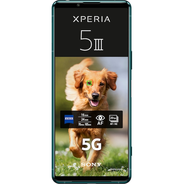 Sony Smartphone »Xperia 5 III 5G, 128GB«, grün, 15,5 cm/6,1 Zoll, 128 GB  Speicherplatz, 12 MP Kamera ➥ 3 Jahre XXL Garantie | UNIVERSAL