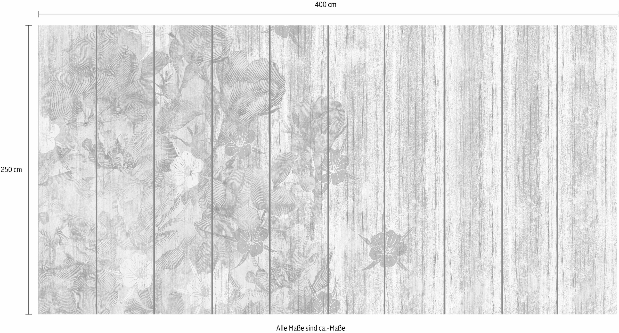 Komar Vliestapete »Vintage Rose« (Breite x Höhe), Vliestapete, 100 cm Bahnbreite