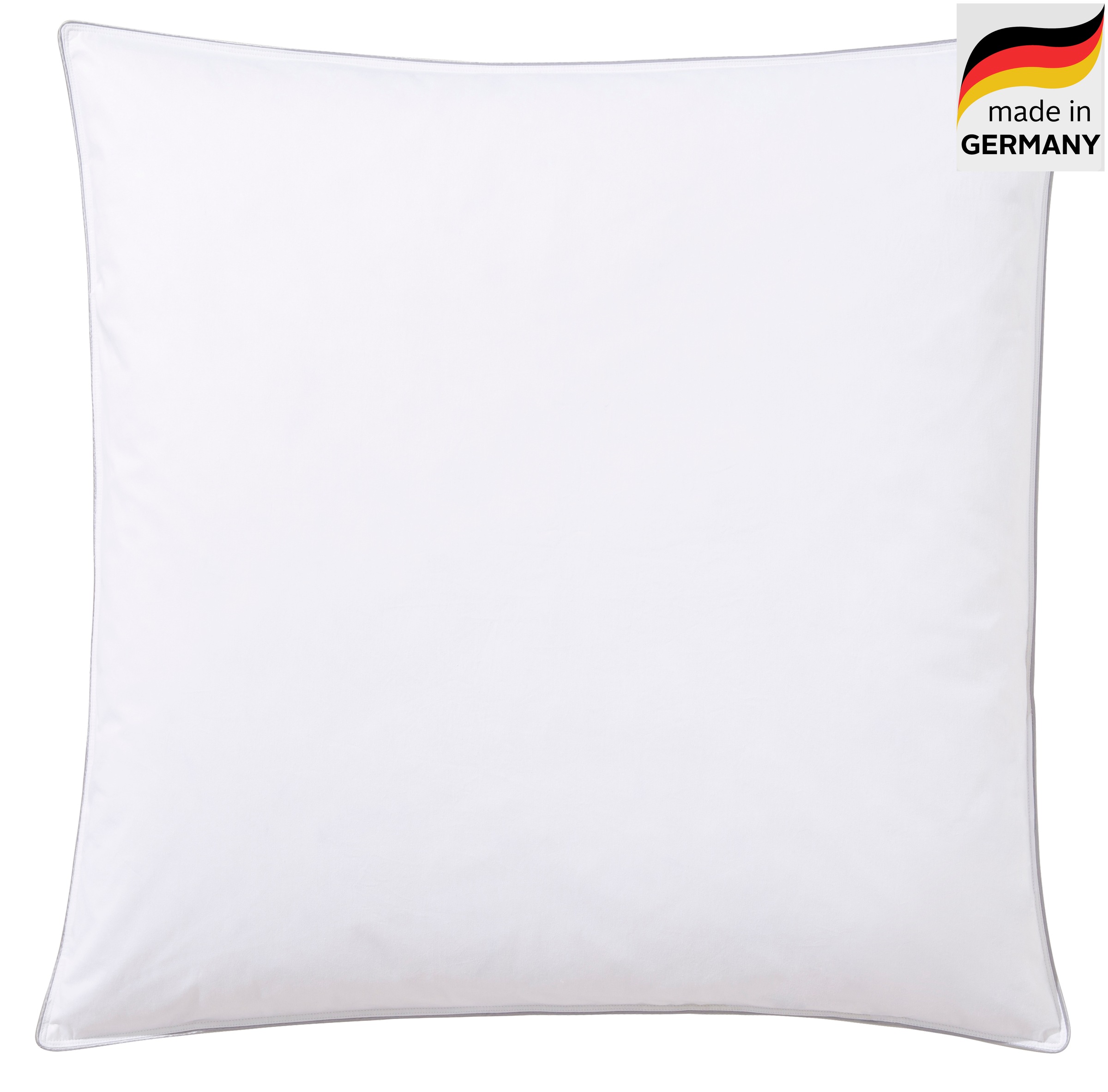 OTTO home Federkissen "TAMINS, Kopfkissen 80x80 cm, 40x80cm" Füllung: 85 % Federn & 15 % Daunen Bezug: Baumwolle 1 Stk. tlg. Kissen, Made in Germany, Allergiker geeignet (Nomite)