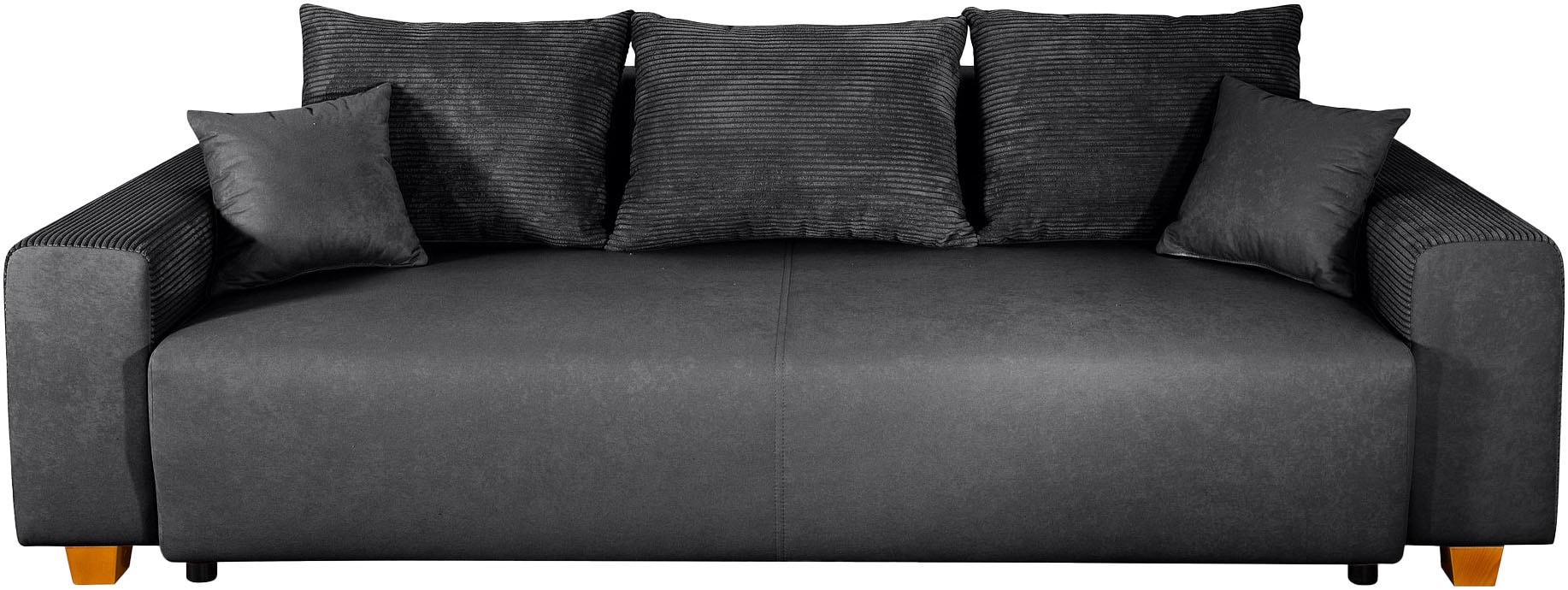 COLLECTION AB Schlafsofa »Yves, Liegefläche (B/T): 142/194 cm«, inkl. Bettfunktion, Bettkasten, Federkern & Zierkissen