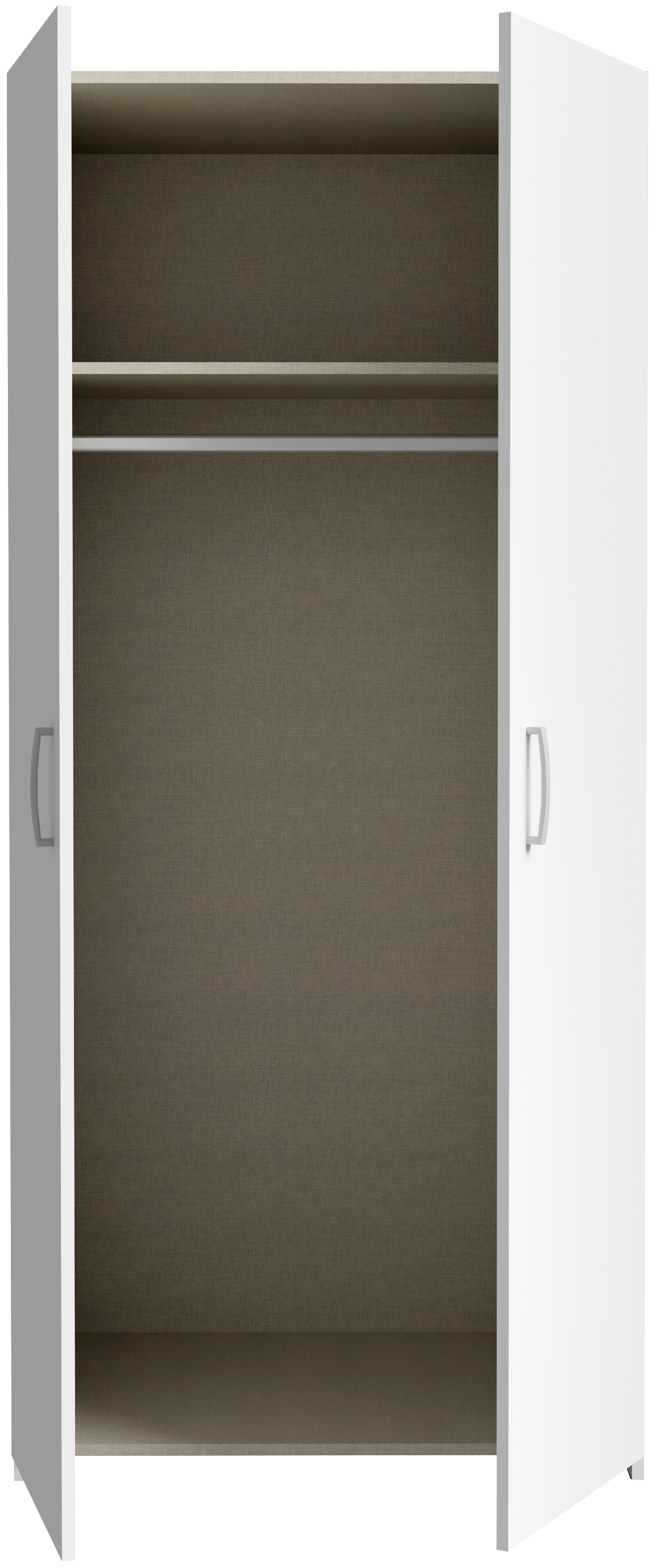 FORTE Drehtürenschrank, 2 Dekore, Mehrzweckschrank, Einlegeböden optional