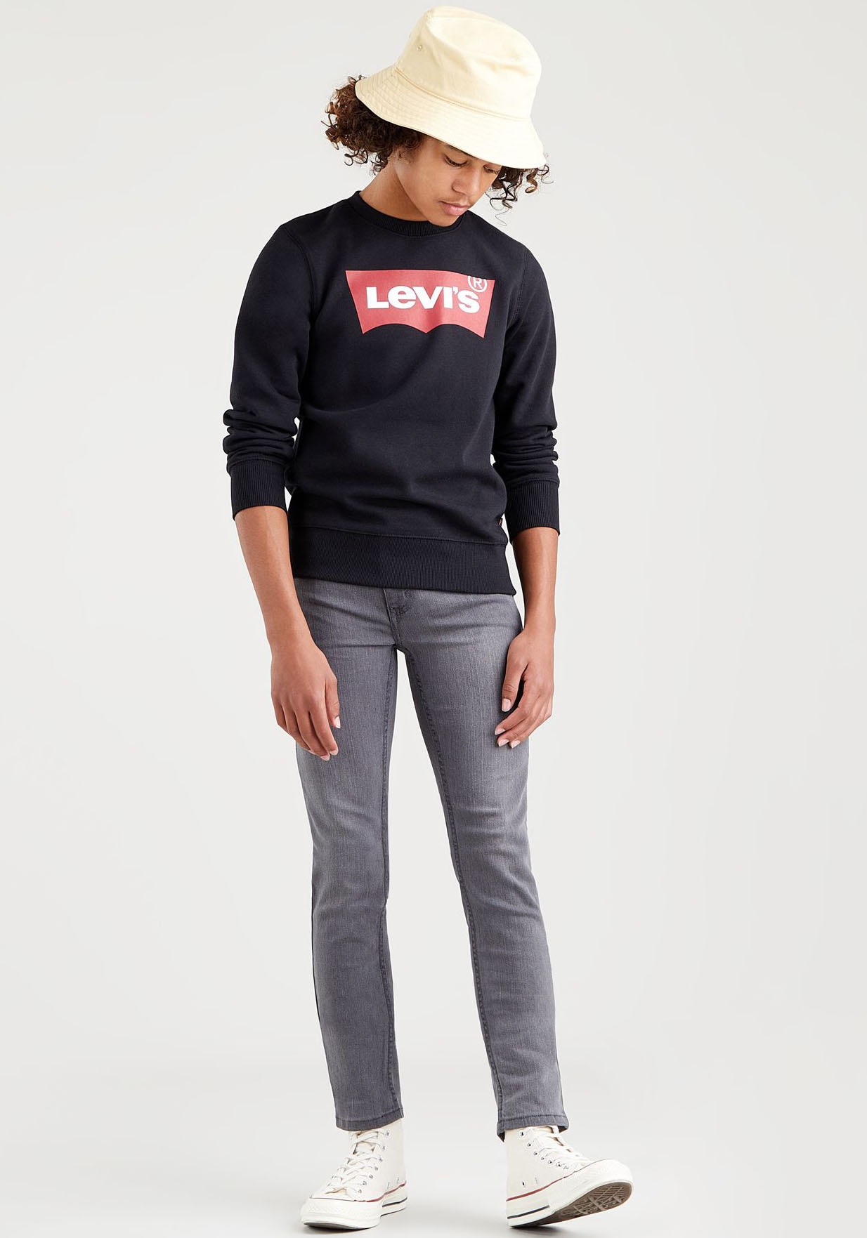 Levi's® Kids Sweatshirt »LVB LVB FRENCH TERRY BATWING«, mit großem Logo