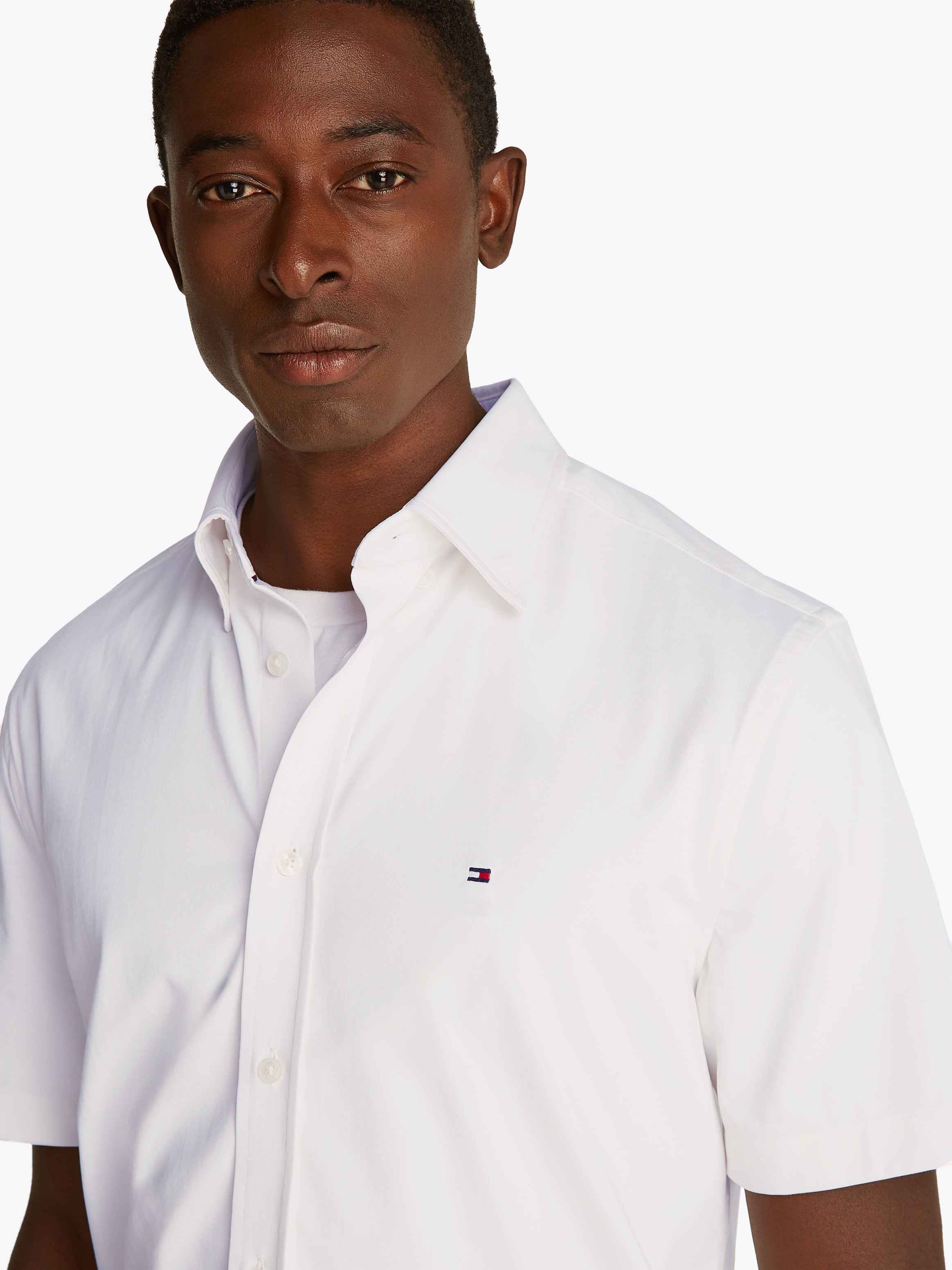 Tommy Hilfiger Kurzarmhemd »PERFORMANCE KNIT SOLID SS SHIRT«