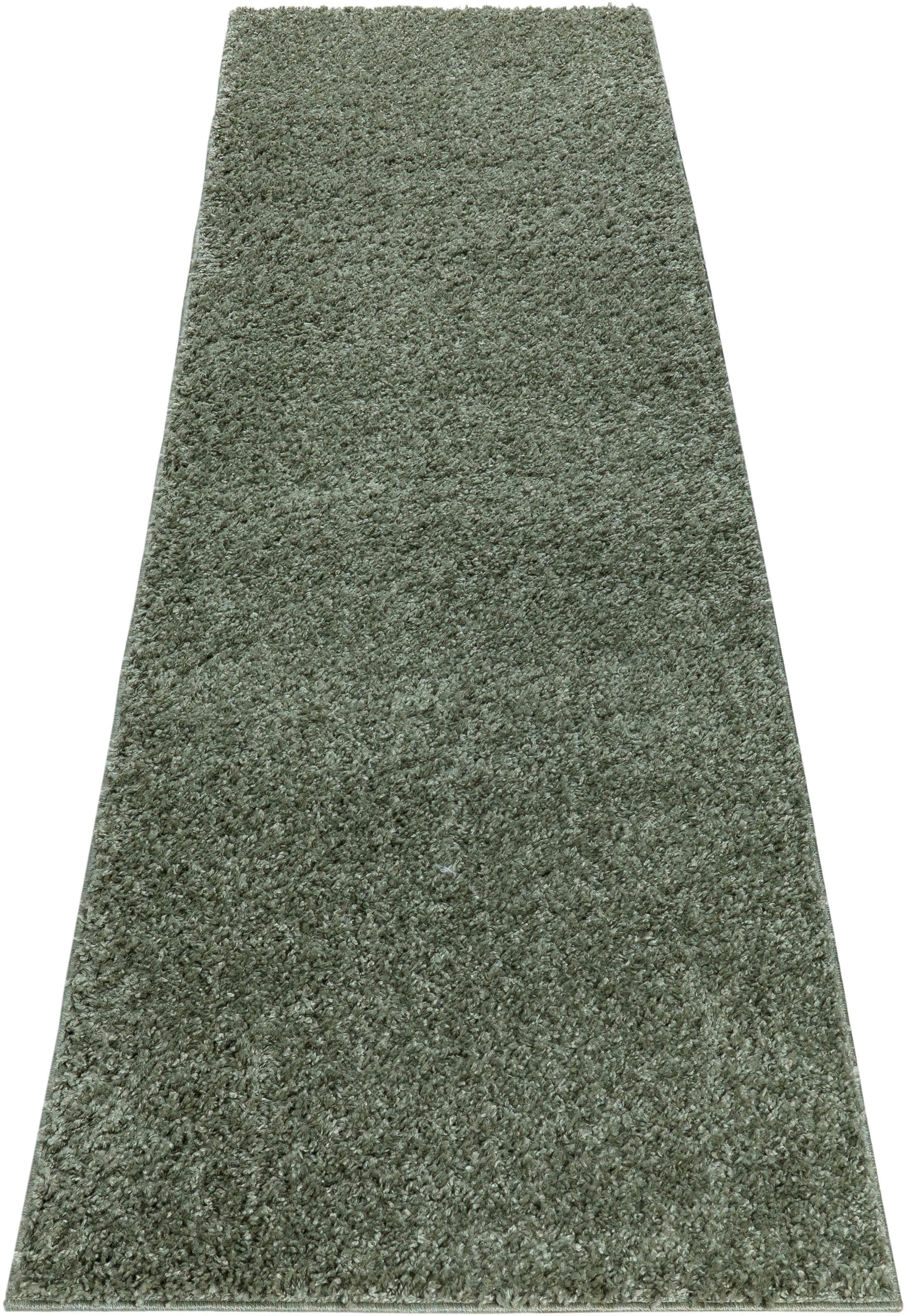 my home Läufer »Shaggy 30« rechteckig 30 mm Höhe Teppich-Läufer, Brücke, Uni-Farben, besonders weich und kuschelig