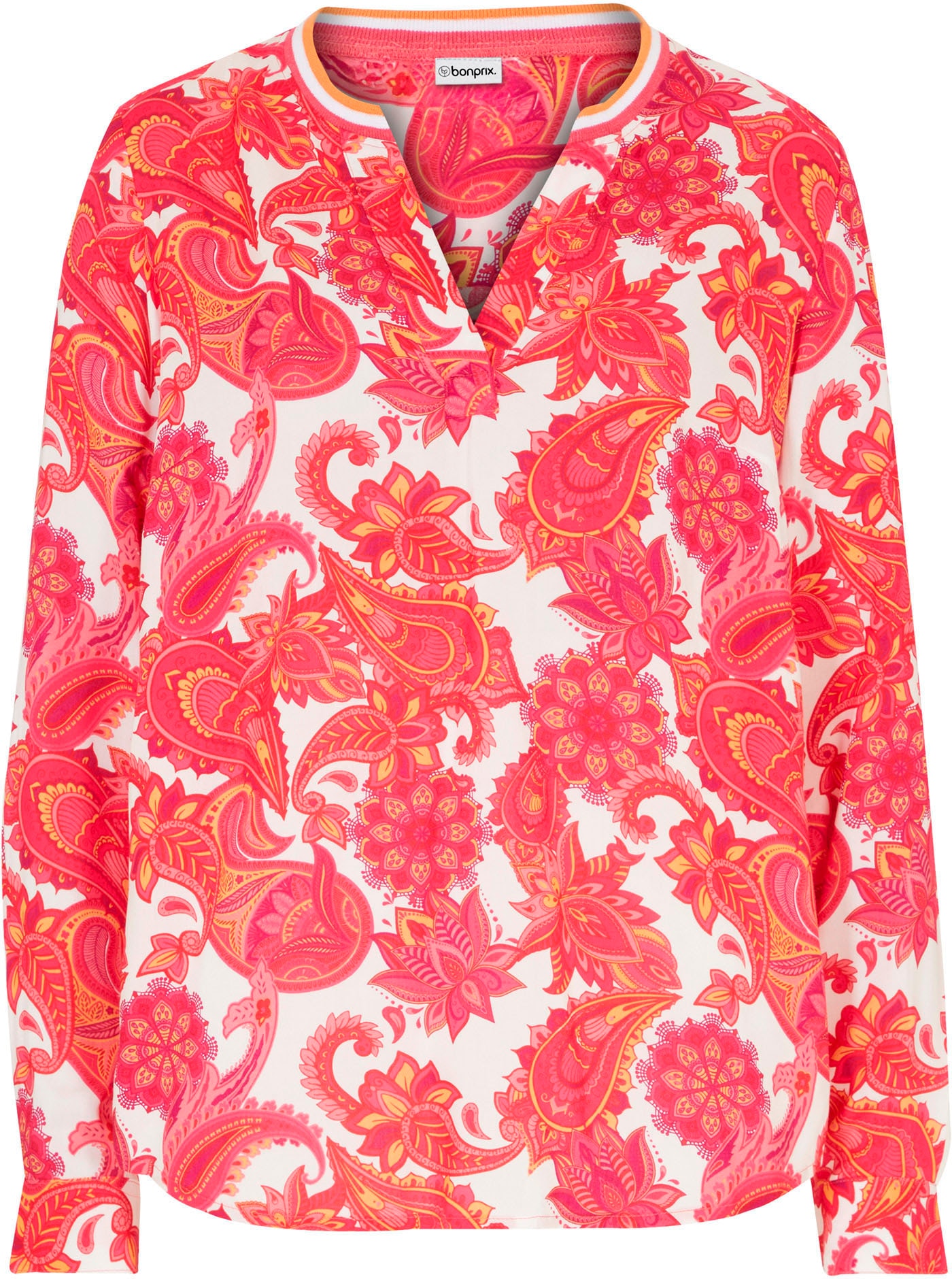 bonprix Tunika »Tunikabluse aus fließender Viskose« fließende Viskose, figurumspielende Passform