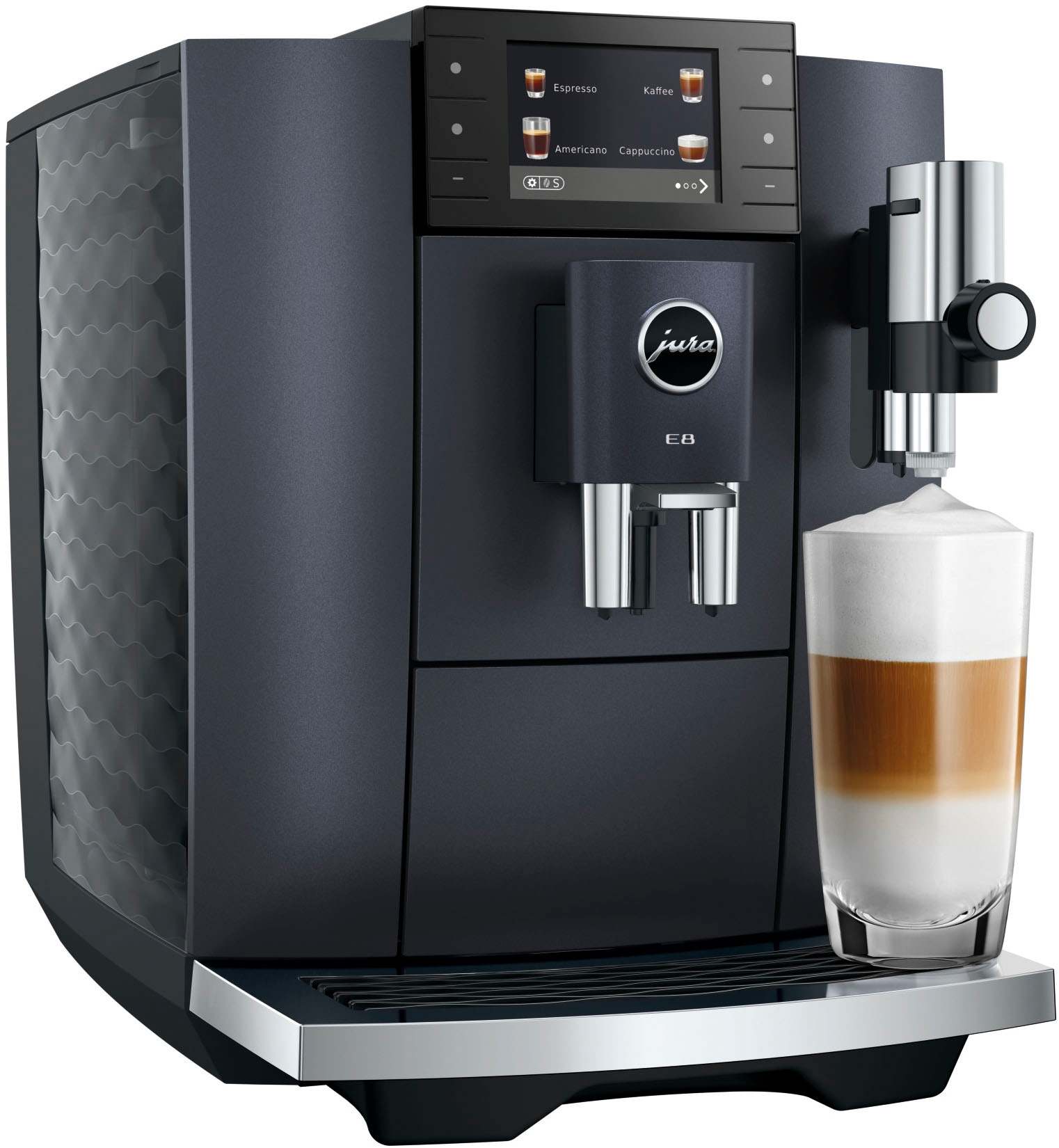 JURA Kaffeevollautomat »15749 E8 (ED), Cosmic Black« 27 Spezialitäten, WiFi, Hot & Light Brew, Sweet