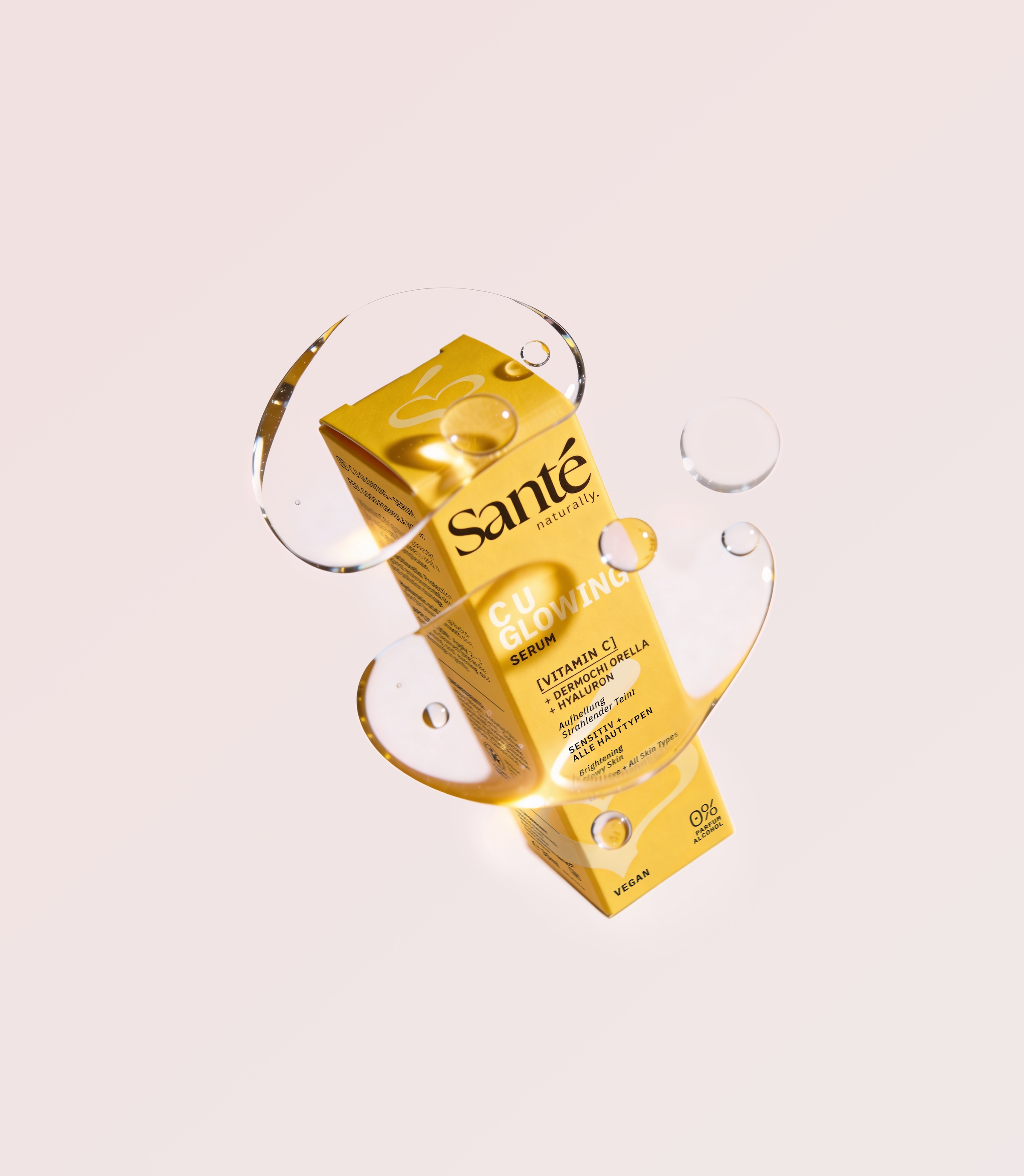 SANTE Gesichtsserum »C U GLOWING SERUM« für alle Hauttypen geeignet, mit Vitamin C, flüssige Textur, vegan
