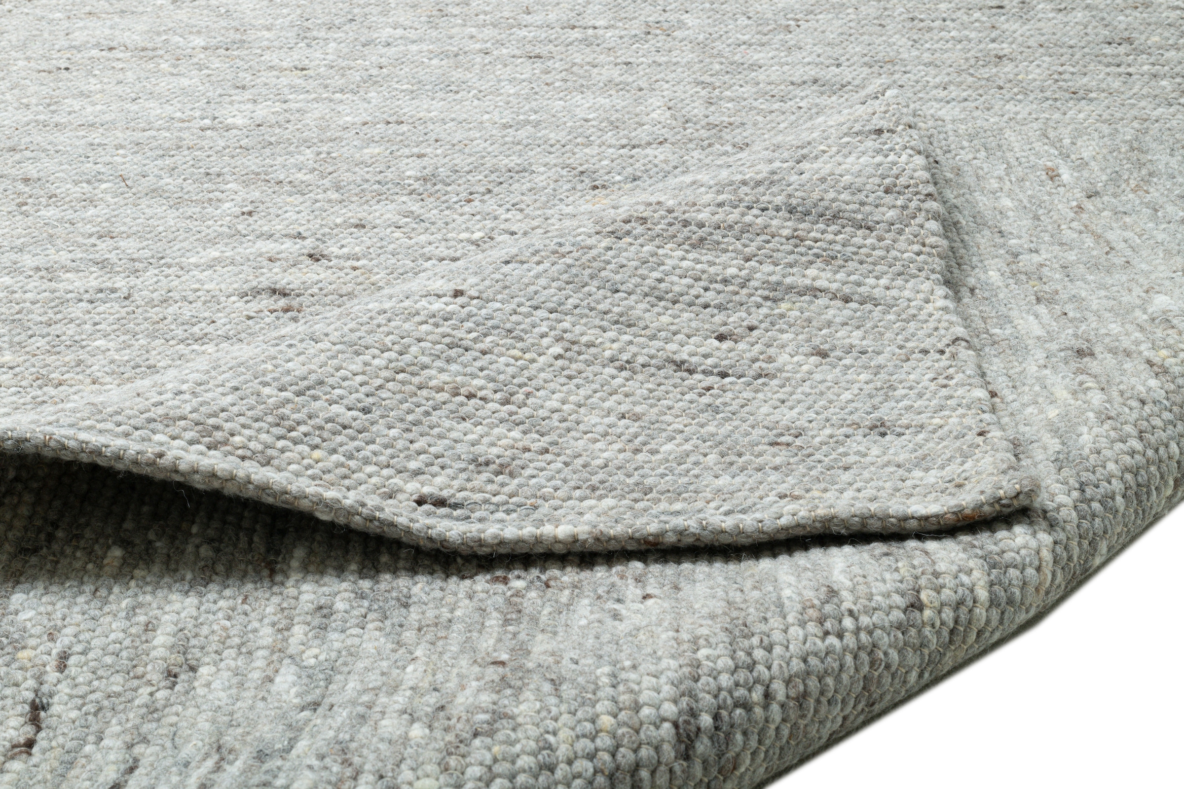 Sansibar Wollteppich »Hörnum« rechteckig 12 mm Höhe Handweb Teppich, meliert, reine gewalkte Wolle, handgewebt