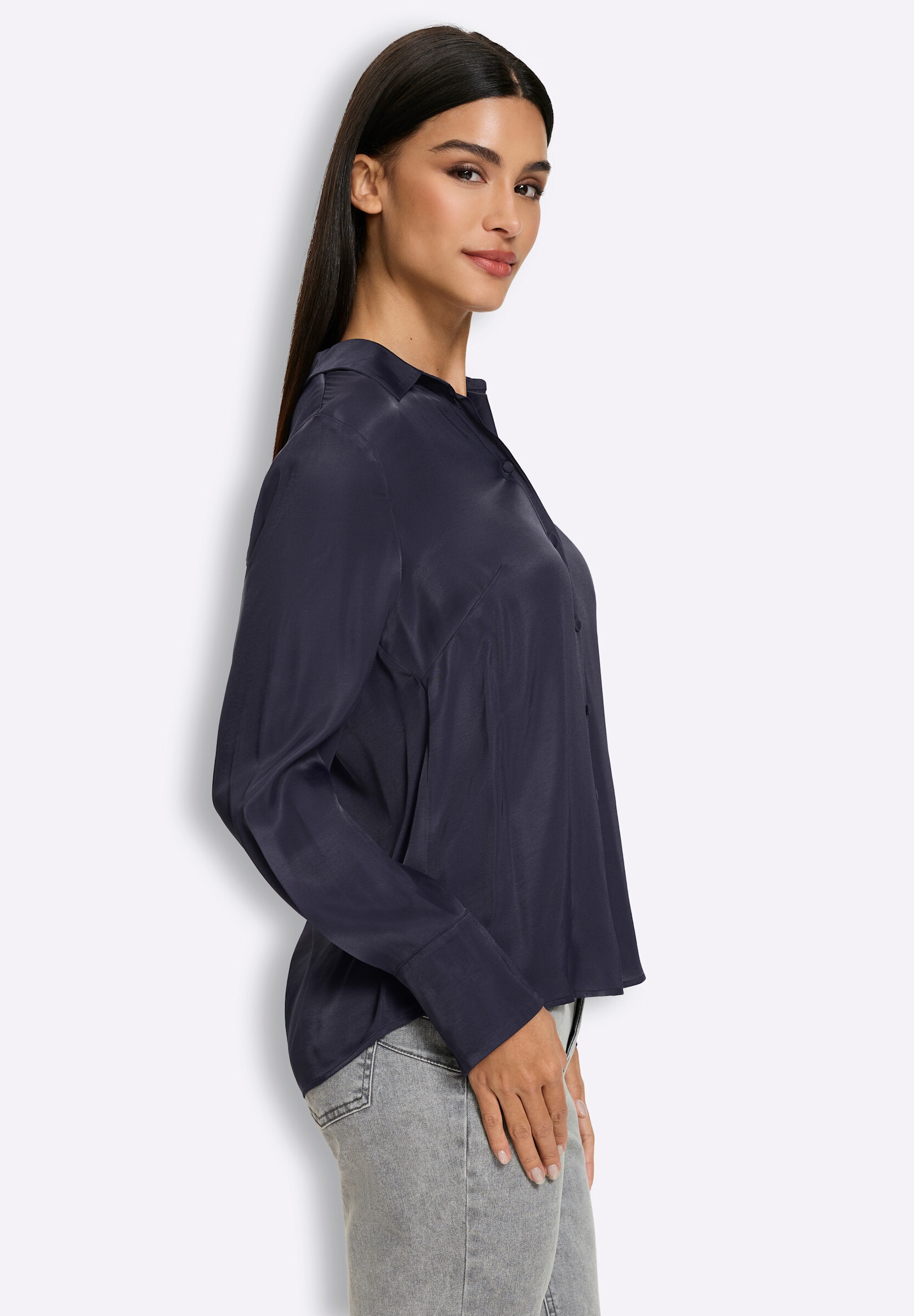heine Klassische Bluse »Bluse Hemdbluse mit Rückenfalte«