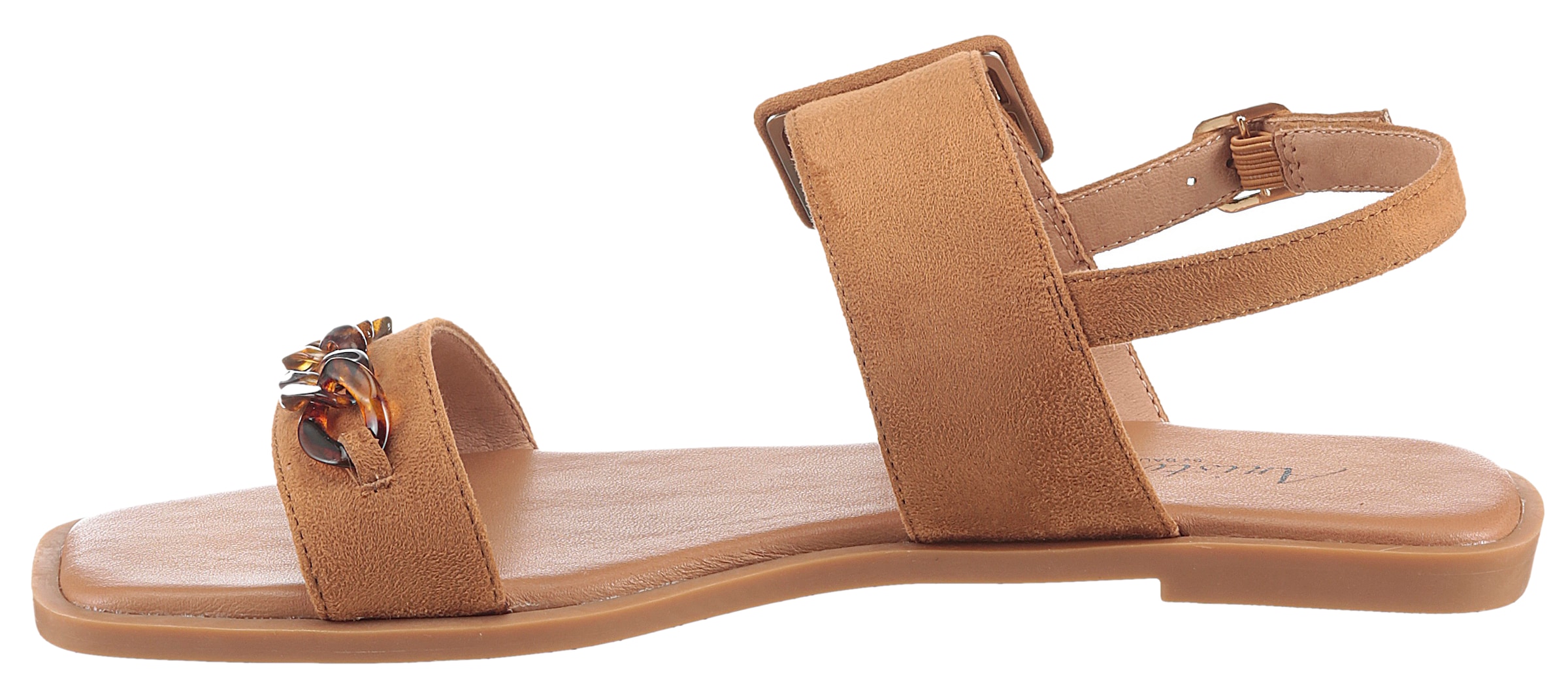 Aniston SHOES Riemchensandale, Sommerschuh, Sandalette, Zierkette - NEUE KOLLEKTION