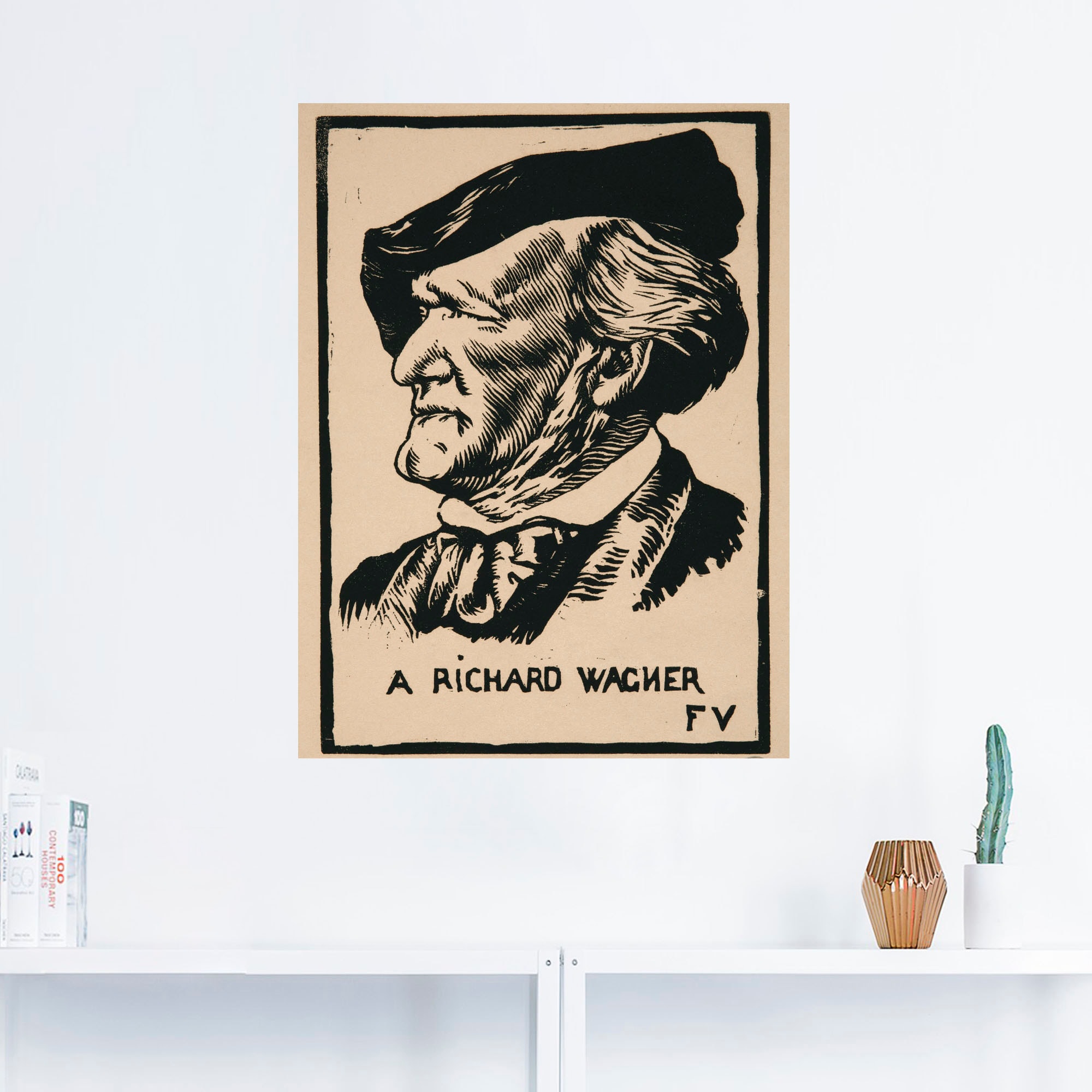 Artland Wandfolie »Ein Richard Wagner. 1891«, Menschen, (1 St.), selbstklebend