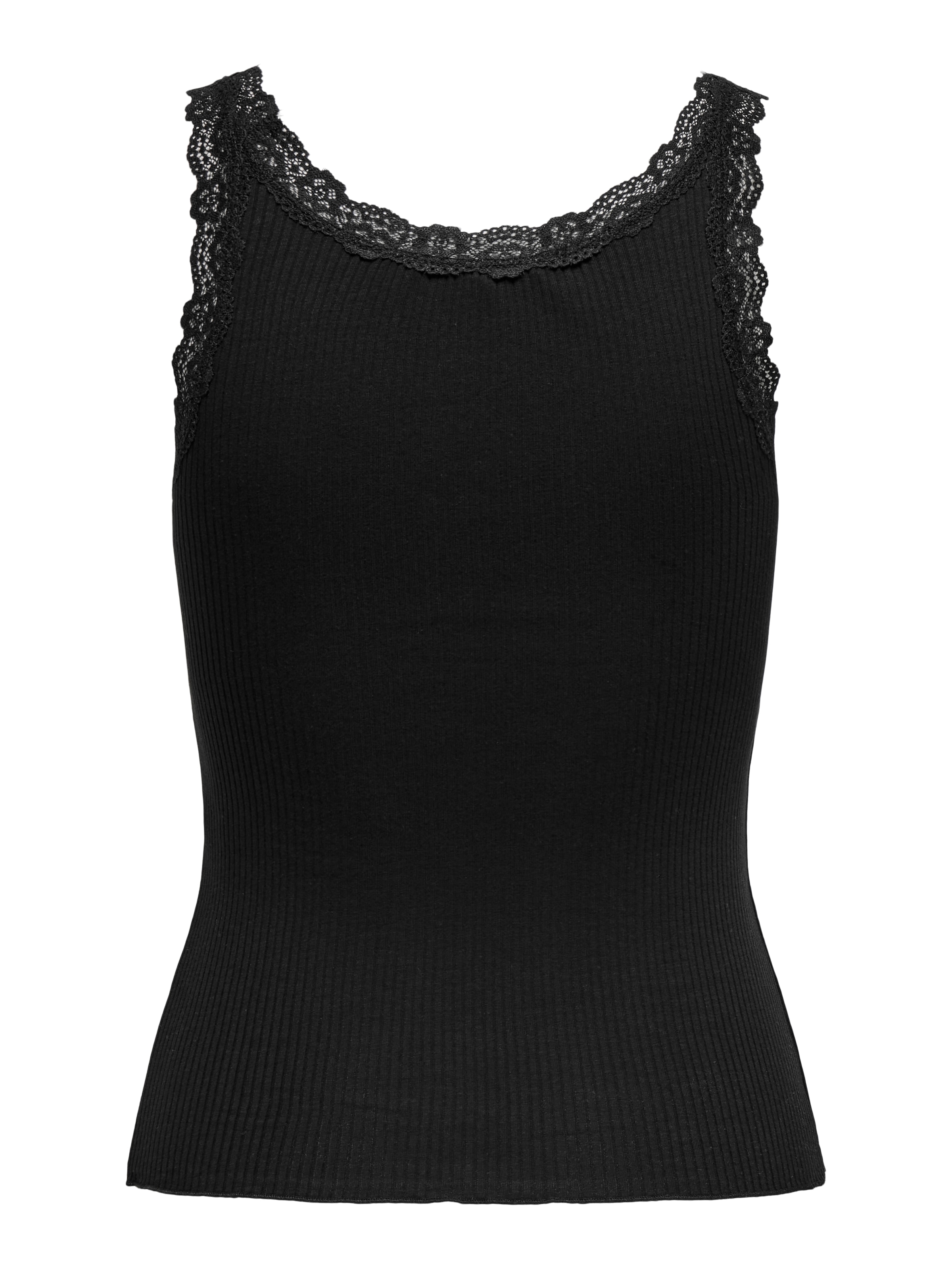 ONLY Tanktop »ONLSARA – Tanktop mit Spitzendetail am Ausschnitt« Baumwollmischung, regular fit
