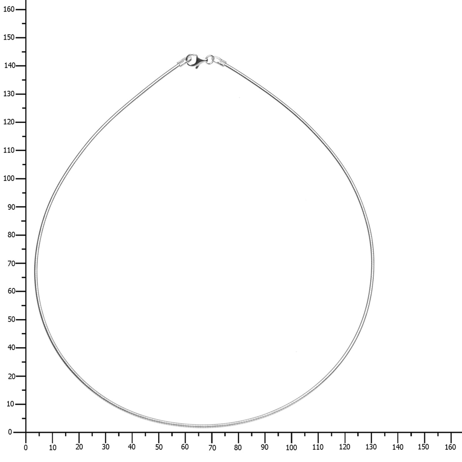 OSTSEE-SCHMUCK Halsreif »- Omega 1,4 mm - Silber 925/000 - ,«