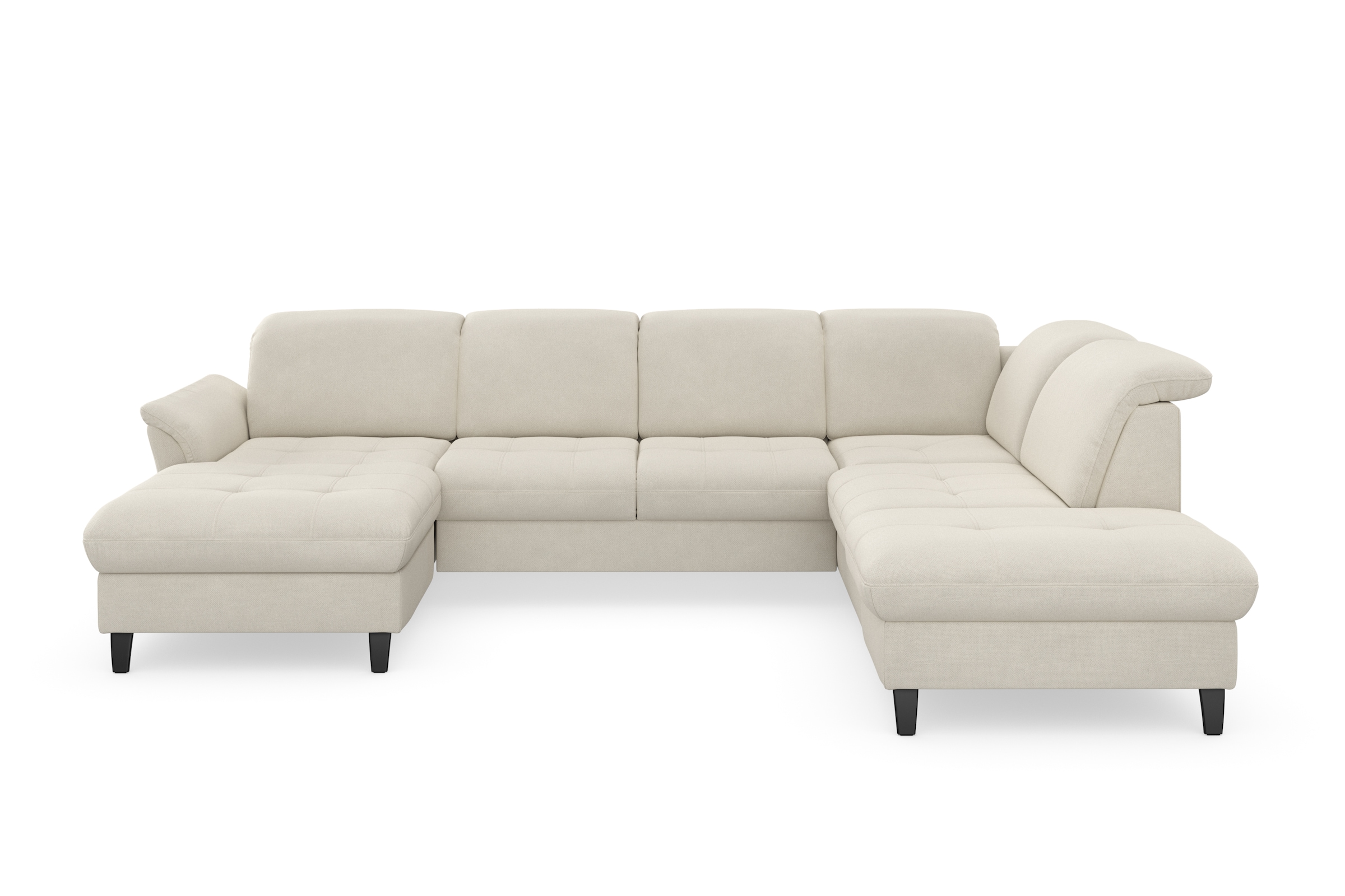 sit&more Wohnlandschaft »Maggiore U-Form«, wahlweise mit Kopfteilverstellung, Bettfunktion und Stauraum