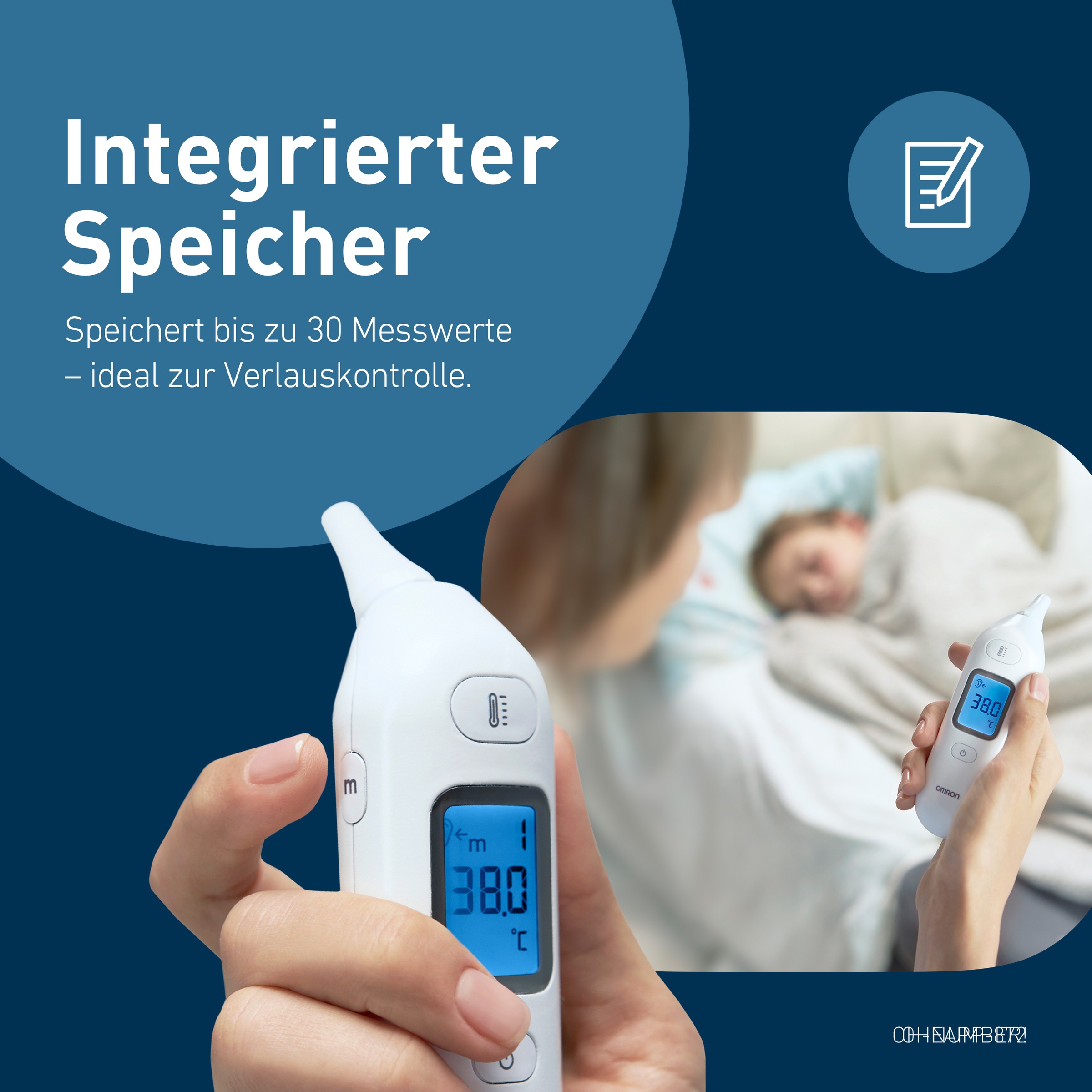 Omron Ohr-Fieberthermometer »Gentle Temp 533« Schnelle, präzise 1-Sekunden-Messung, keine Einweg-Schutzhüllen nötig